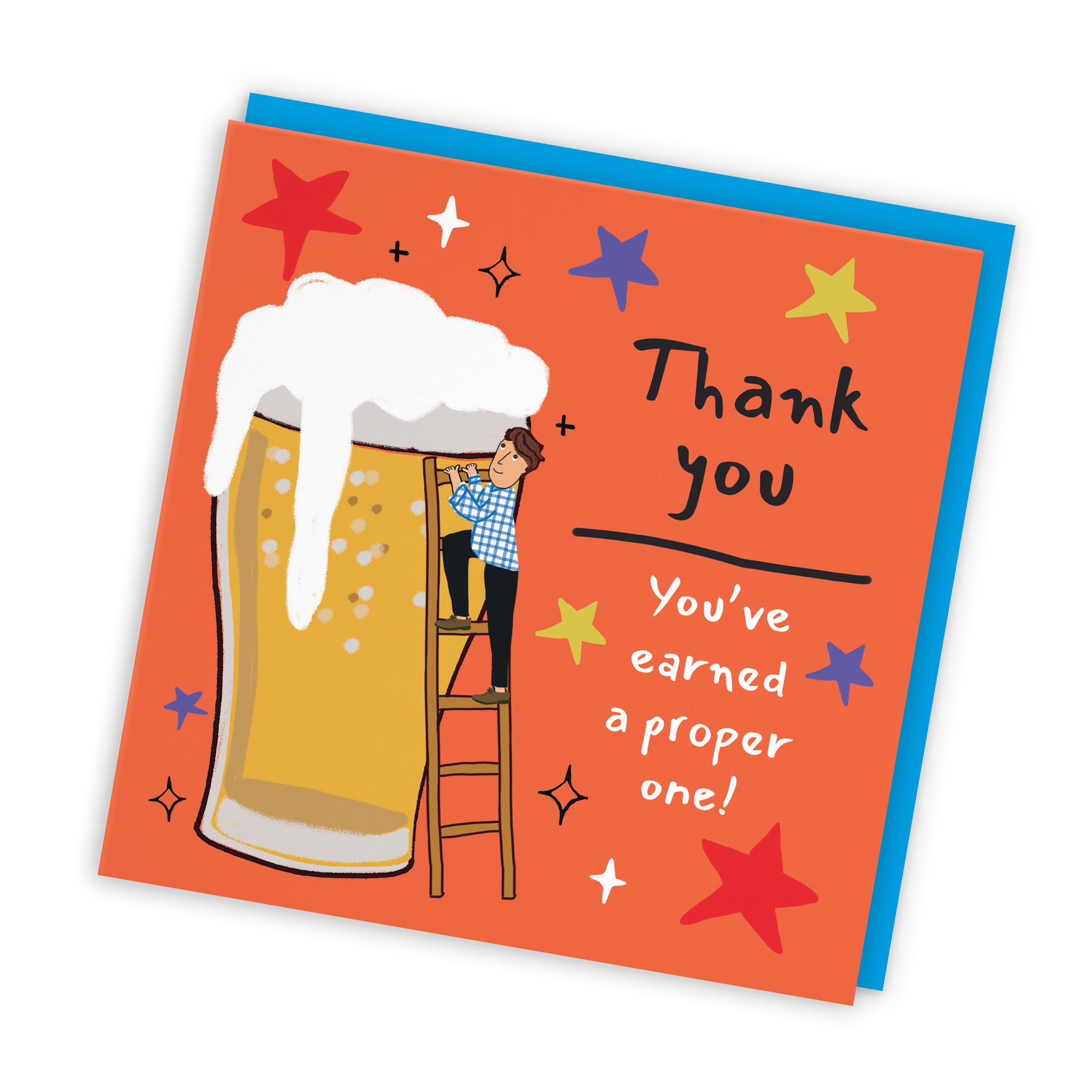 Men's Thank You Card Big Beer Laugh Out Loud - Default Title (GK00341)