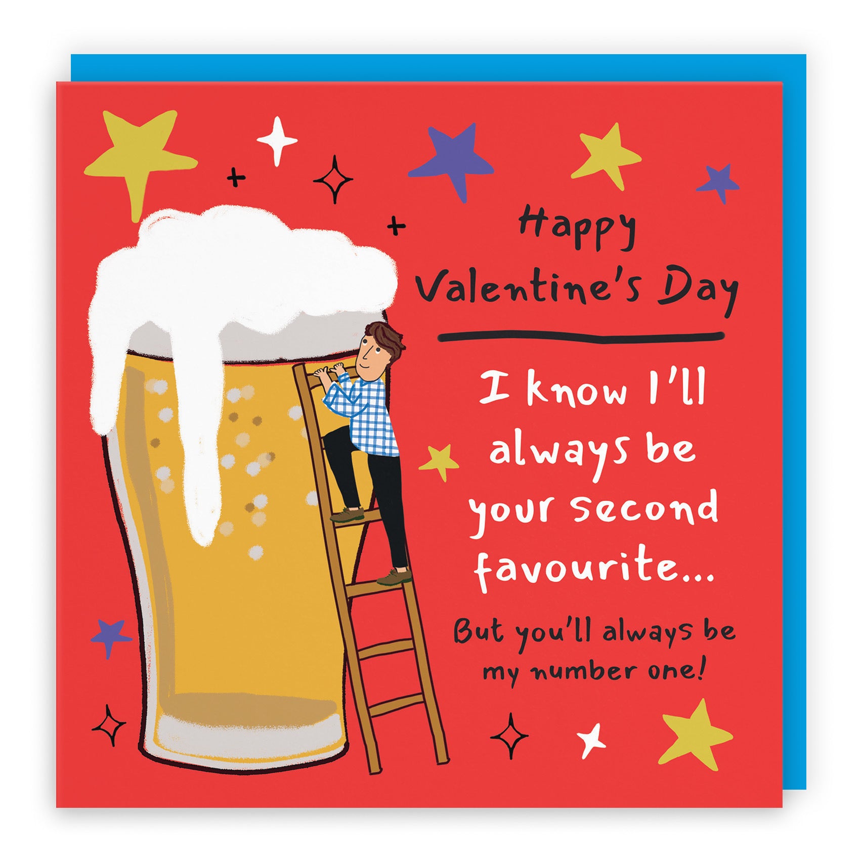 Men's Valentine’s Day Card Big Beer Laugh Out Loud - Default Title (GK00342)