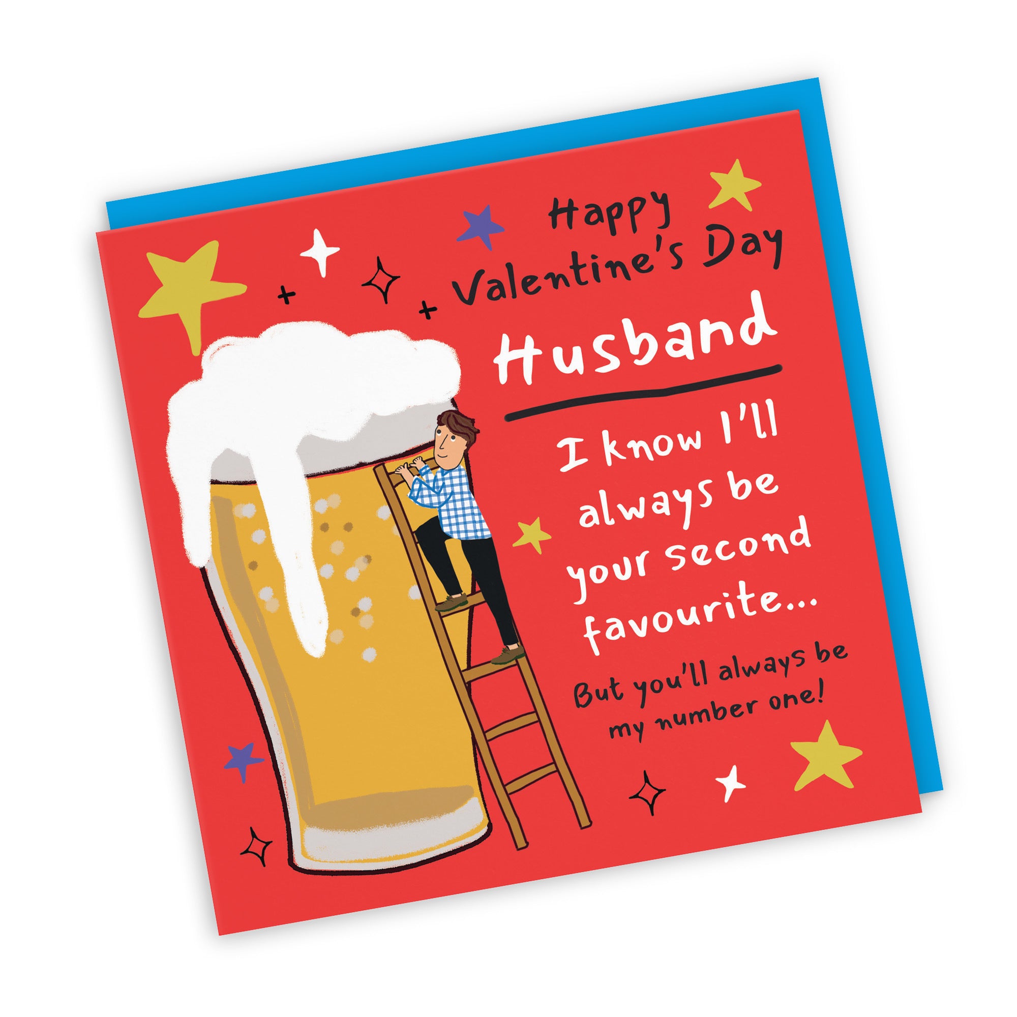 Husband Valentine’s Day Card Big Beer Laugh Out Loud - Default Title (GK00343)