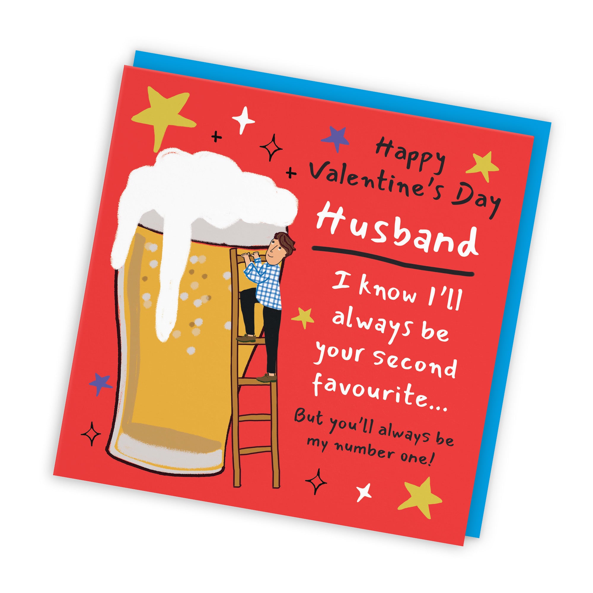 Husband Valentine’s Day Card Big Beer Laugh Out Loud - Default Title (GK00343)
