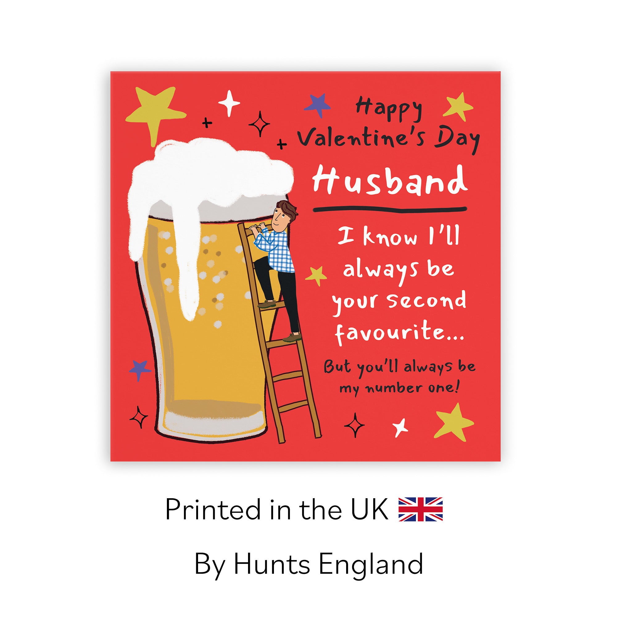 Husband Valentine’s Day Card Big Beer Laugh Out Loud - Default Title (GK00343)