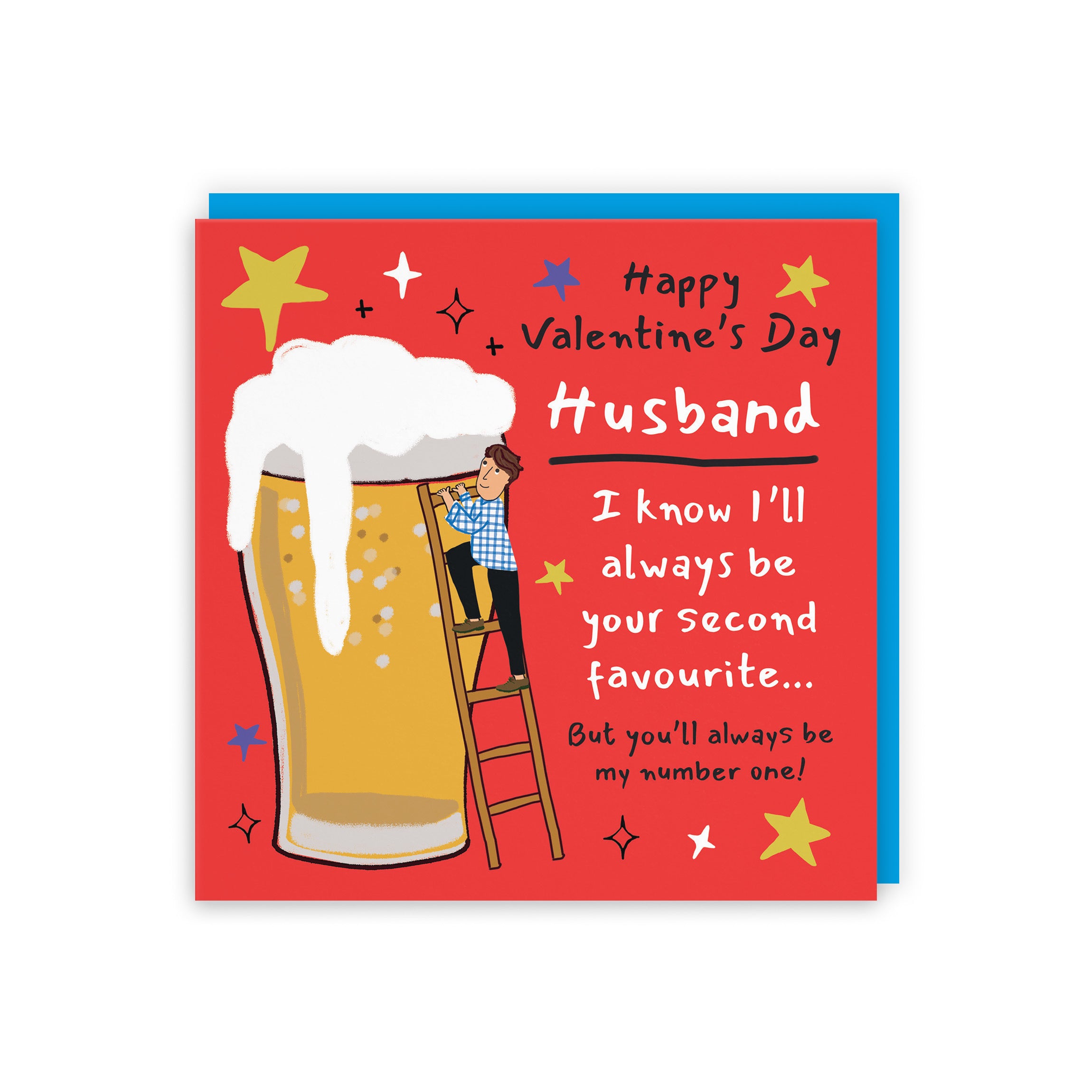 Husband Valentine’s Day Card Big Beer Laugh Out Loud - Default Title (GK00343)