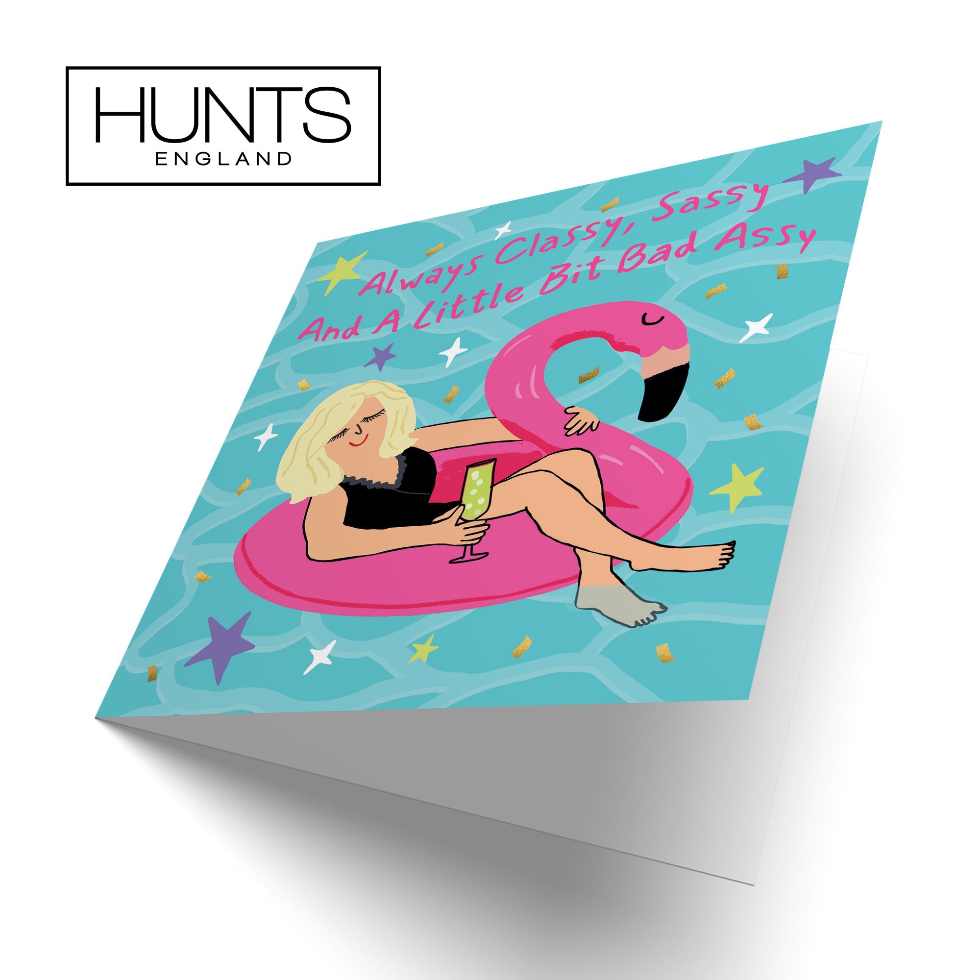 Women's Any Occasion Card Flamingo Float Laugh Out Loud - Default Title (GK00344)