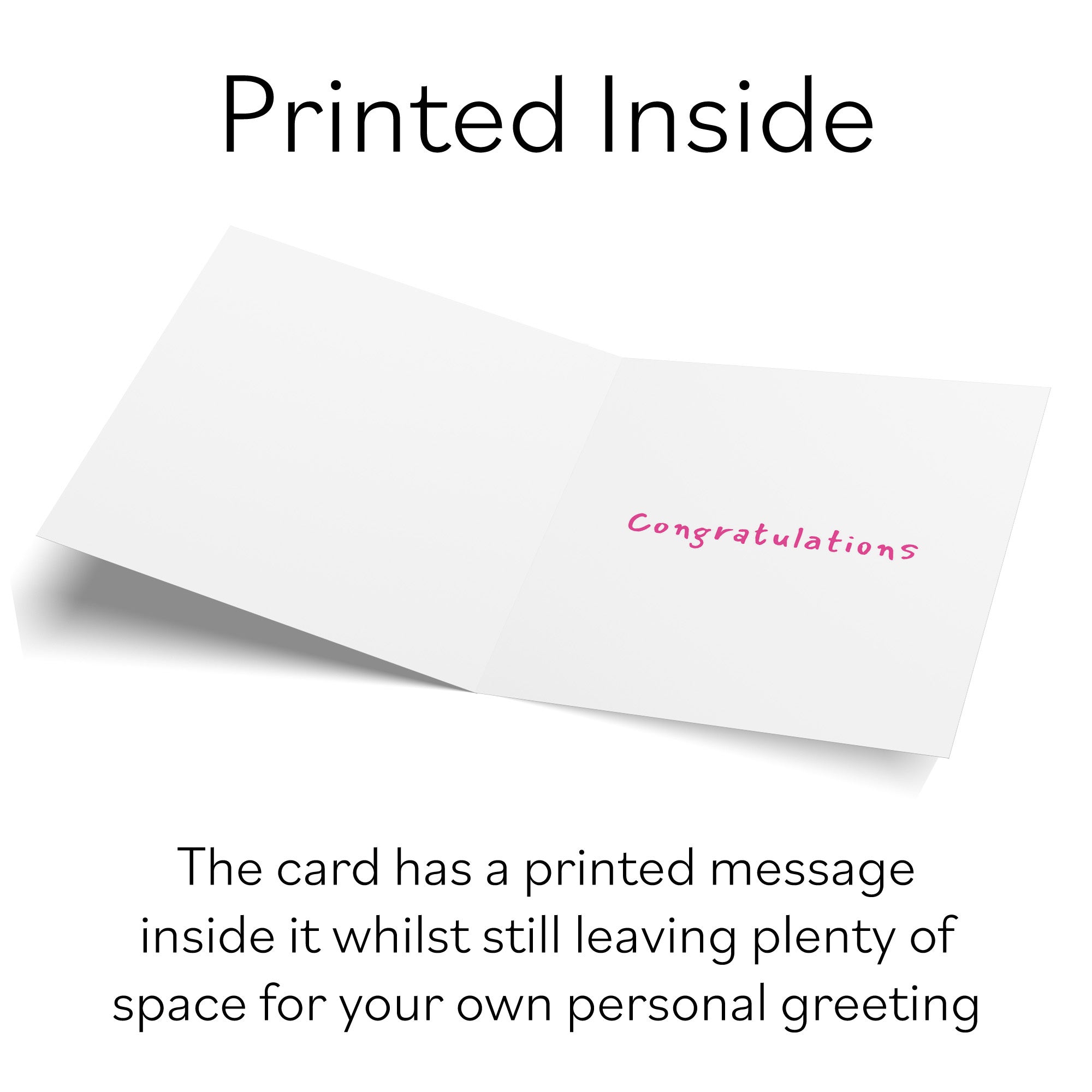 Women's New Job Congratulations Card Flamingo Float Laugh Out Loud - Default Title (GK00460)