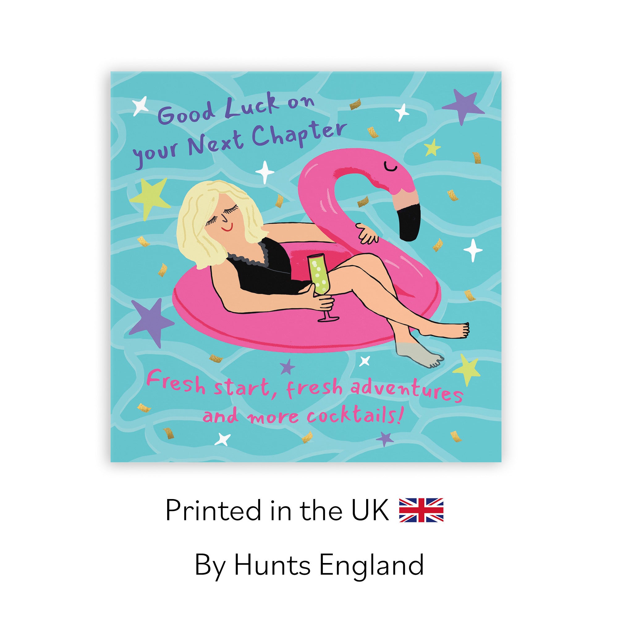 Women's Next Chapter Good Luck Card Flamingo Float Laugh Out Loud - Default Title (GK00470)