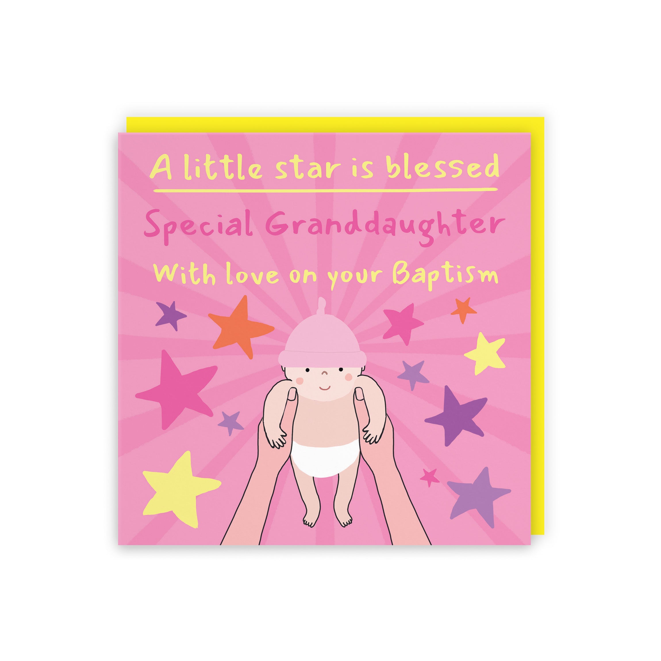 Granddaughter Baptism Card Bundle Of Joy Laugh Out Loud - Default Title (GK00496)