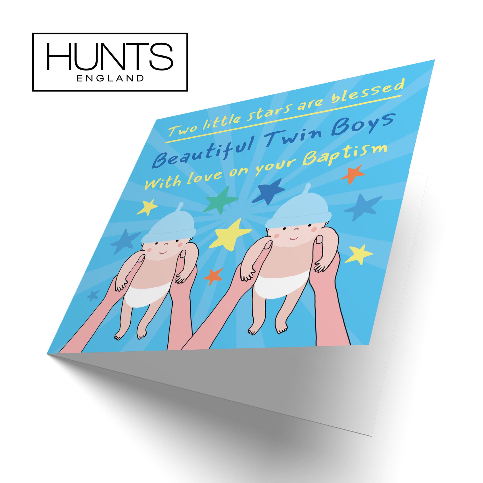 Twin Boys Baptism Card Bundle Of Joy Laugh Out Loud - Default Title (GK00507)