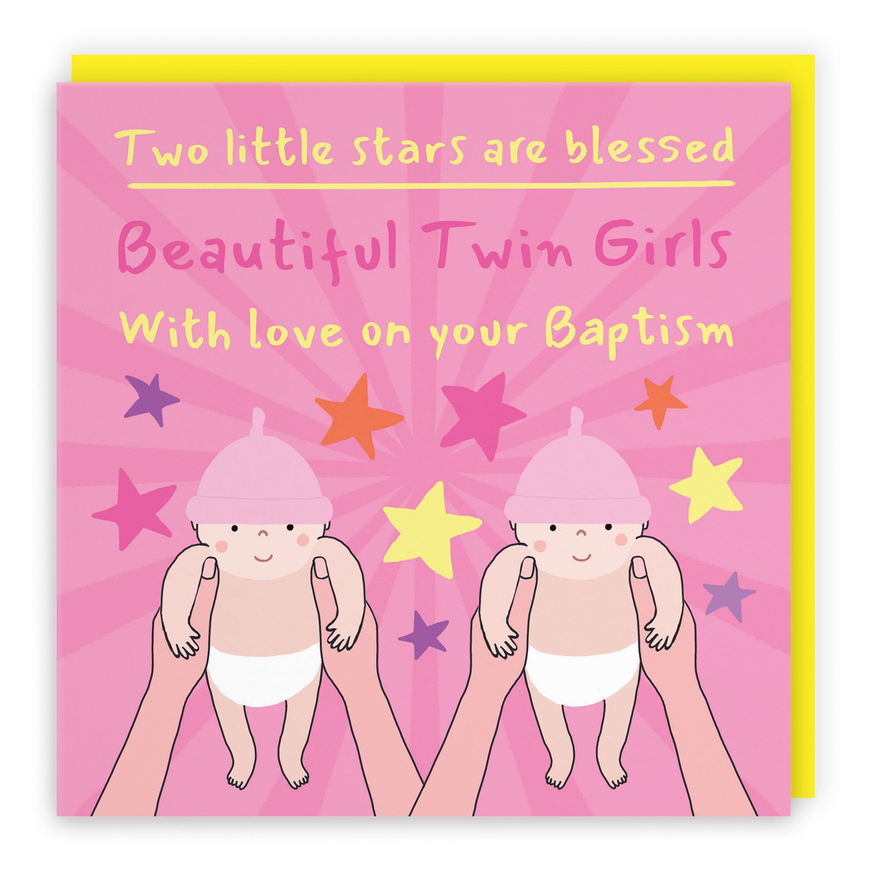 Twin Girls Baptism Card Bundle Of Joy Laugh Out Loud - Default Title (GK00508)