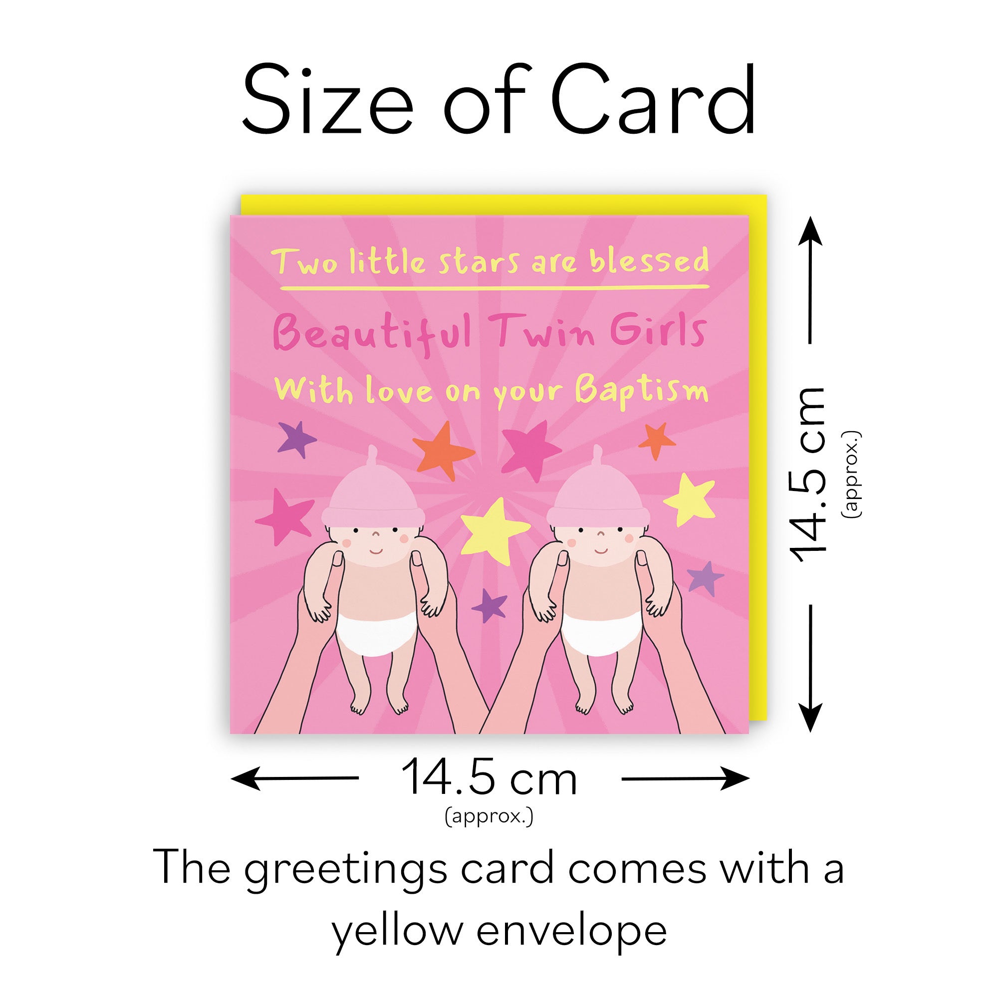 Twin Girls Baptism Card Bundle Of Joy Laugh Out Loud - Default Title (GK00508)