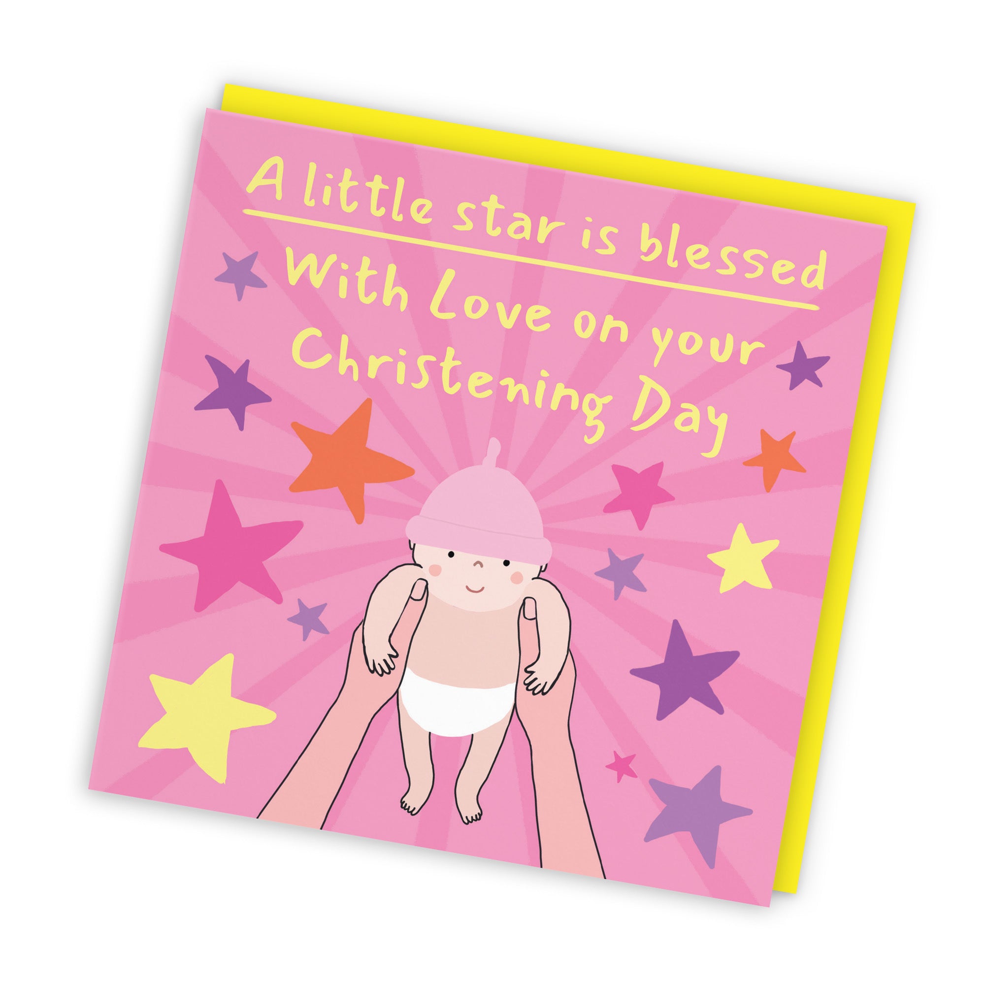 Girls Christening Card Bundle Of Joy Laugh Out Loud - Default Title (GK00512)
