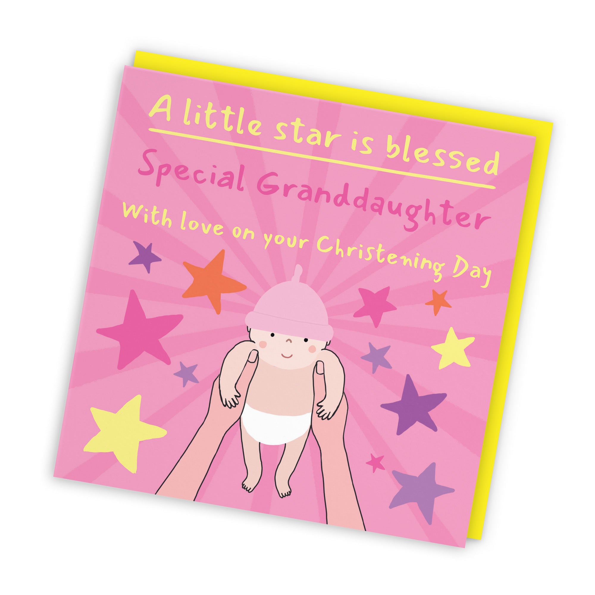 Granddaughter Christening Card Bundle Of Joy Laugh Out Loud - Default Title (GK00519)