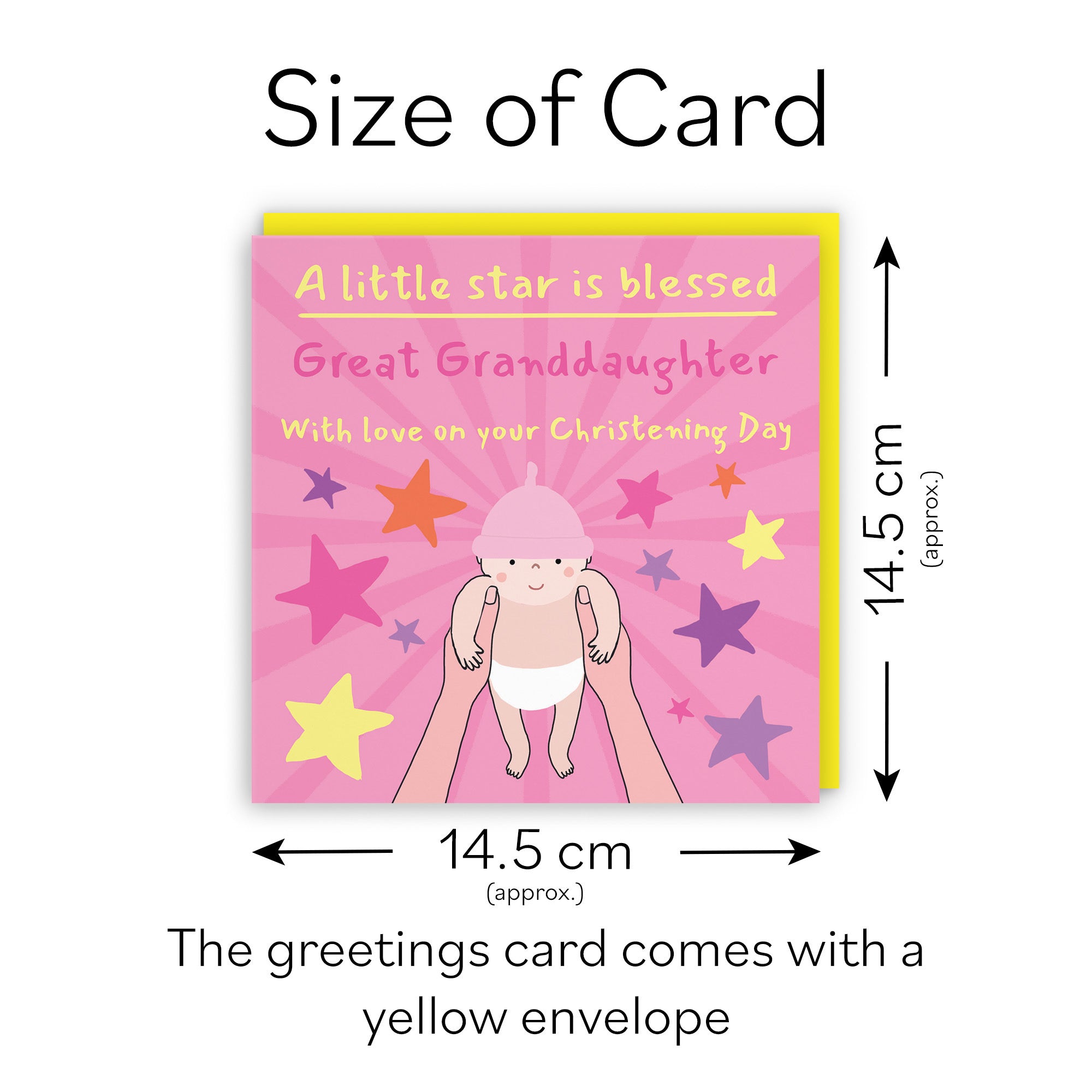 Great Granddaughter Christening Card Bundle Of Joy Laugh Out Loud - Default Title (GK00521)