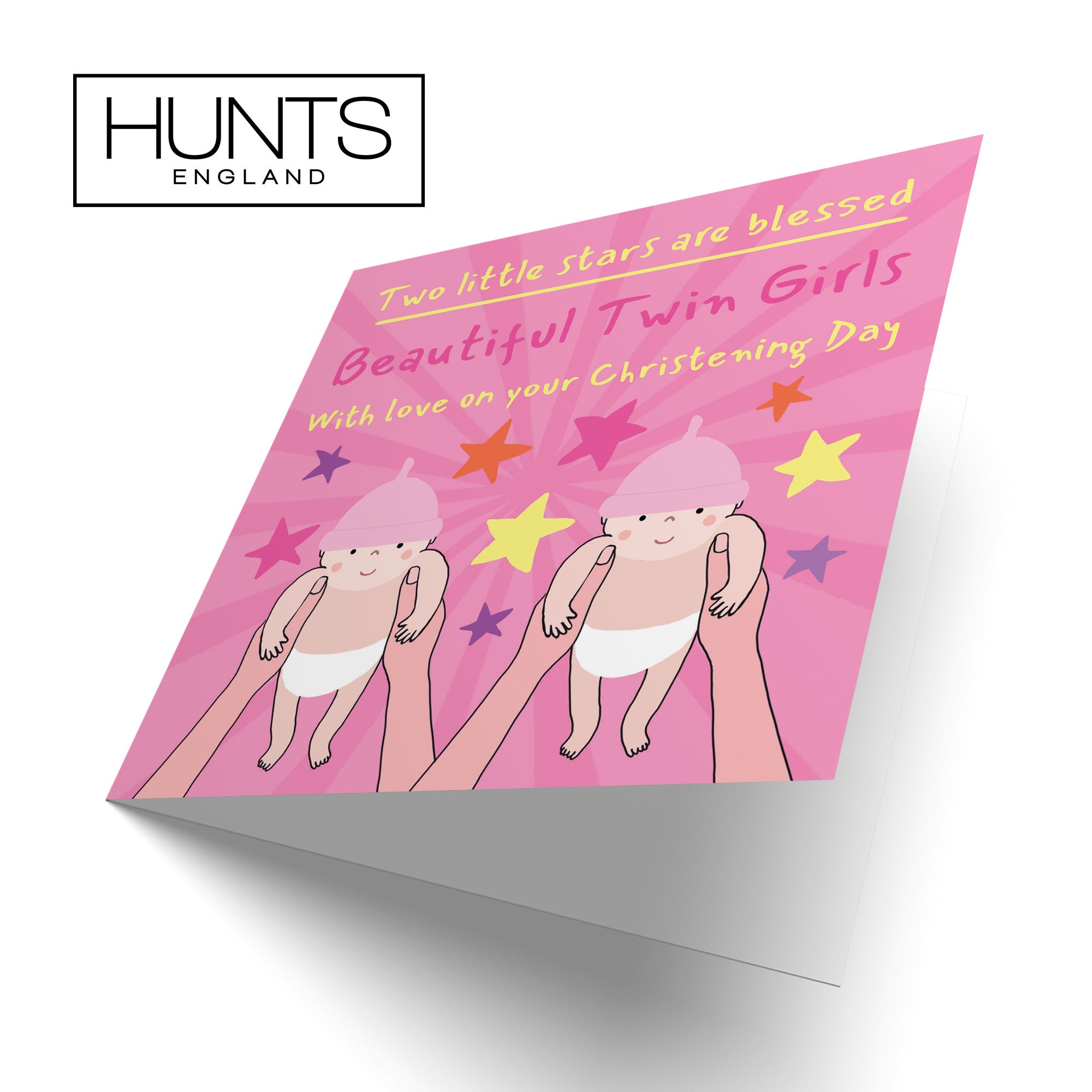 Twin Girls Christening Card Bundle Of Joy Laugh Out Loud - Default Title (GK00531)
