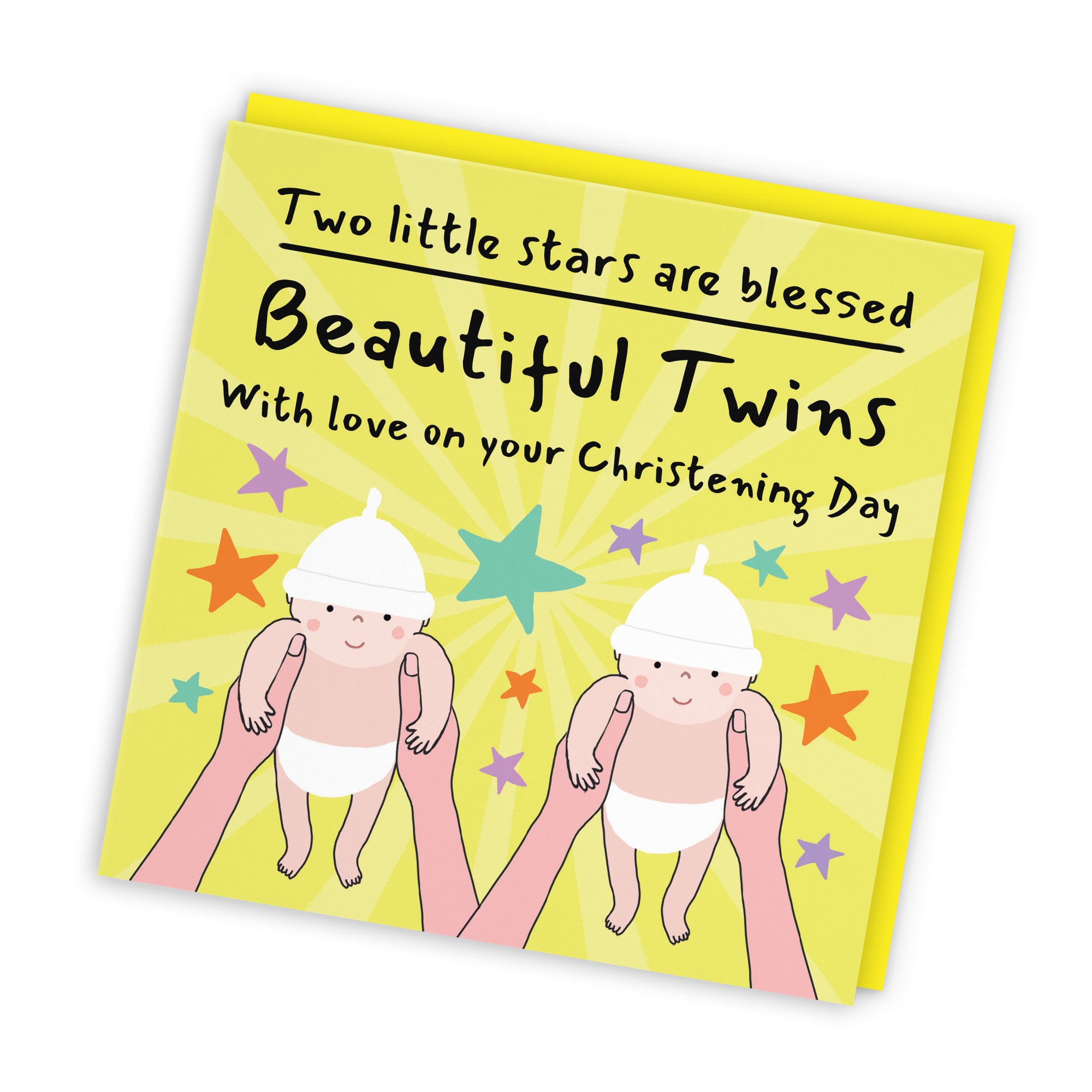 Twins Christening Card Bundle Of Joy Laugh Out Loud - Default Title (GK00532)