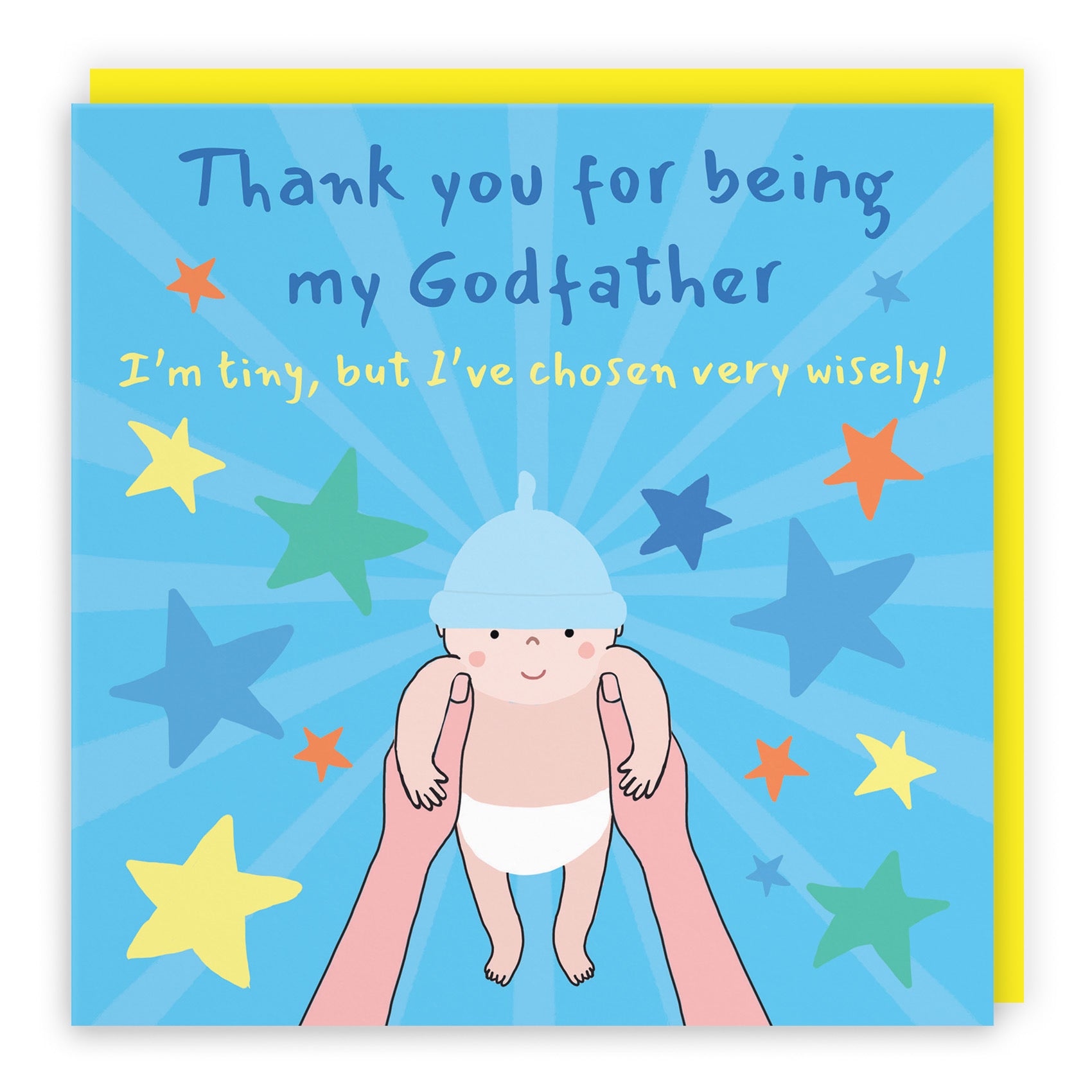 Thank You For Being My Godfather Christening Card Bundle Of Joy Laugh Out Loud - Default Title (GK00533)