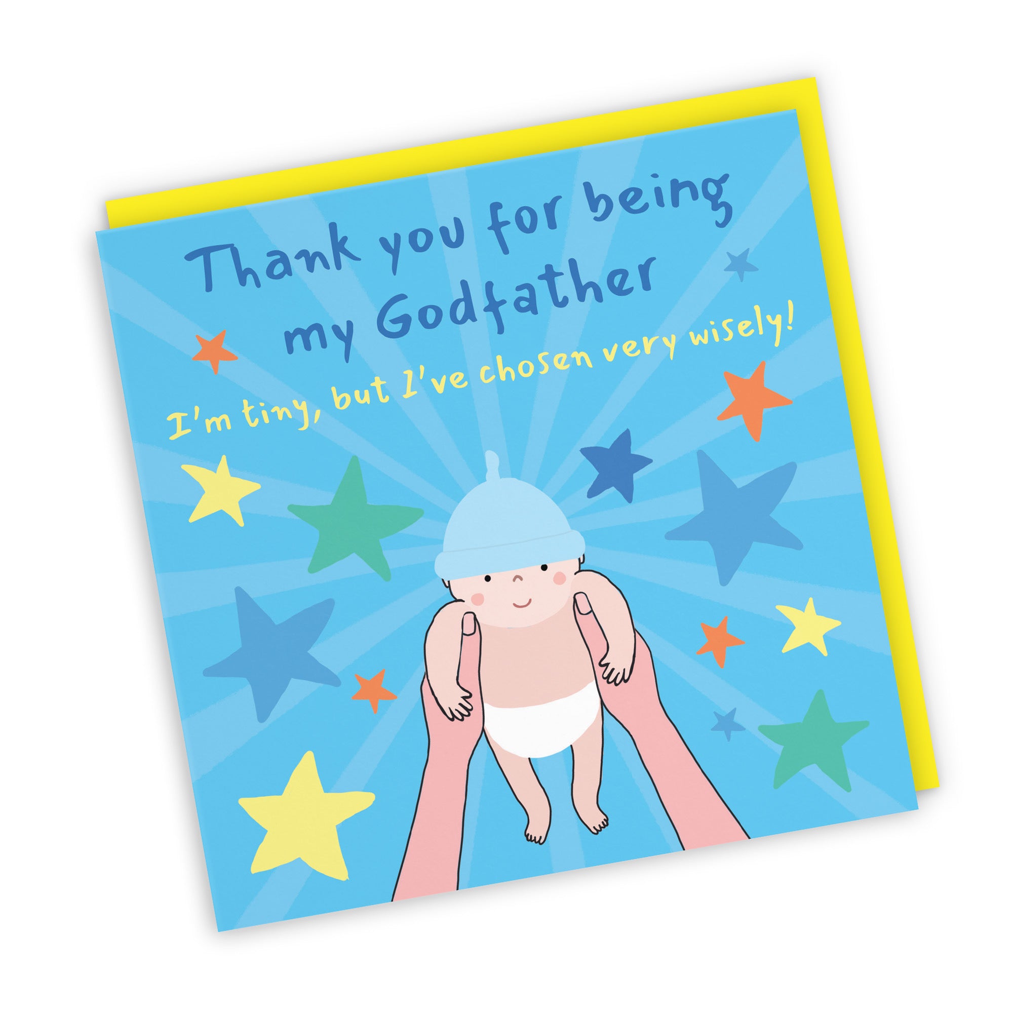 Thank You For Being My Godfather Christening Card Bundle Of Joy Laugh Out Loud - Default Title (GK00533)