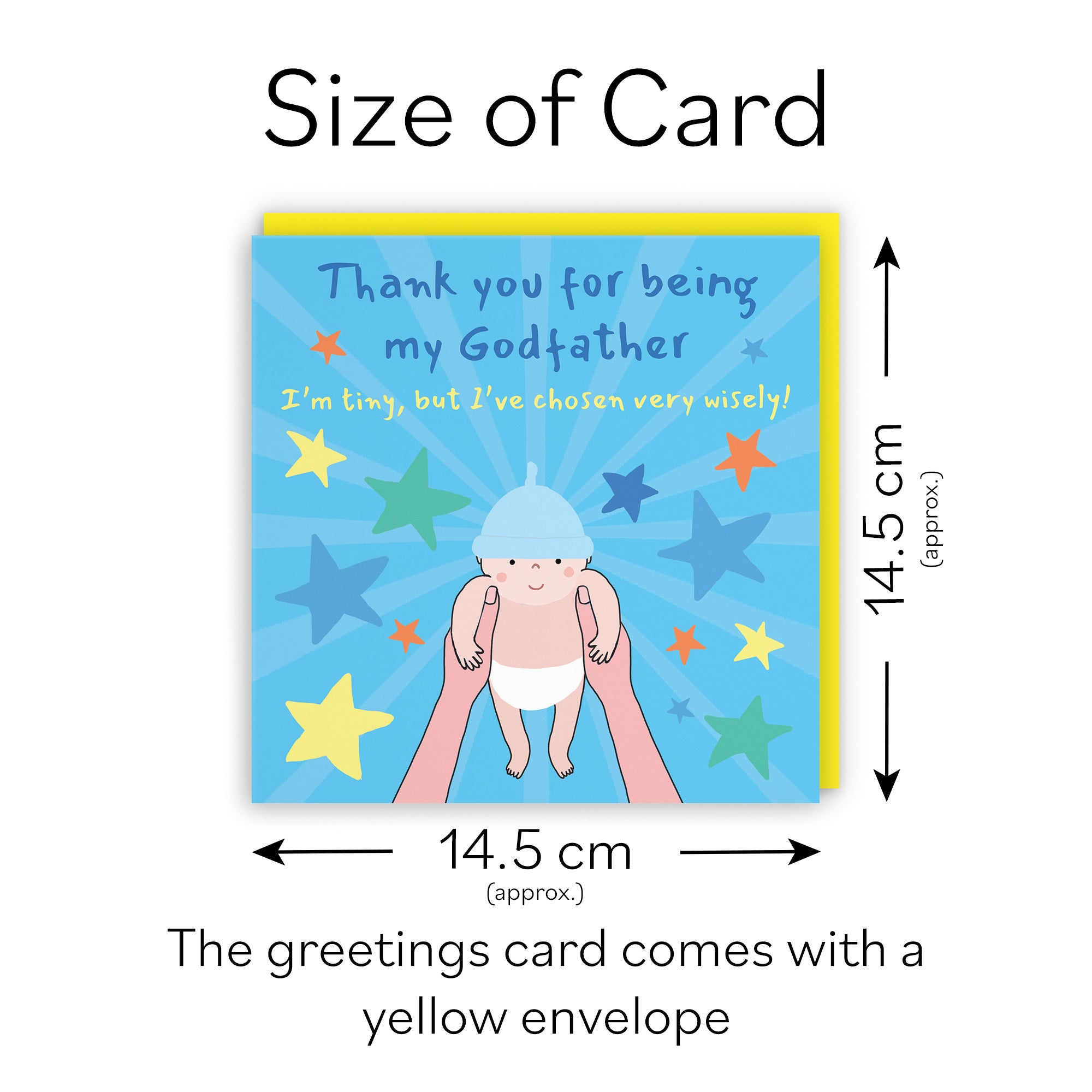 Thank You For Being My Godfather Christening Card Bundle Of Joy Laugh Out Loud - Default Title (GK00533)