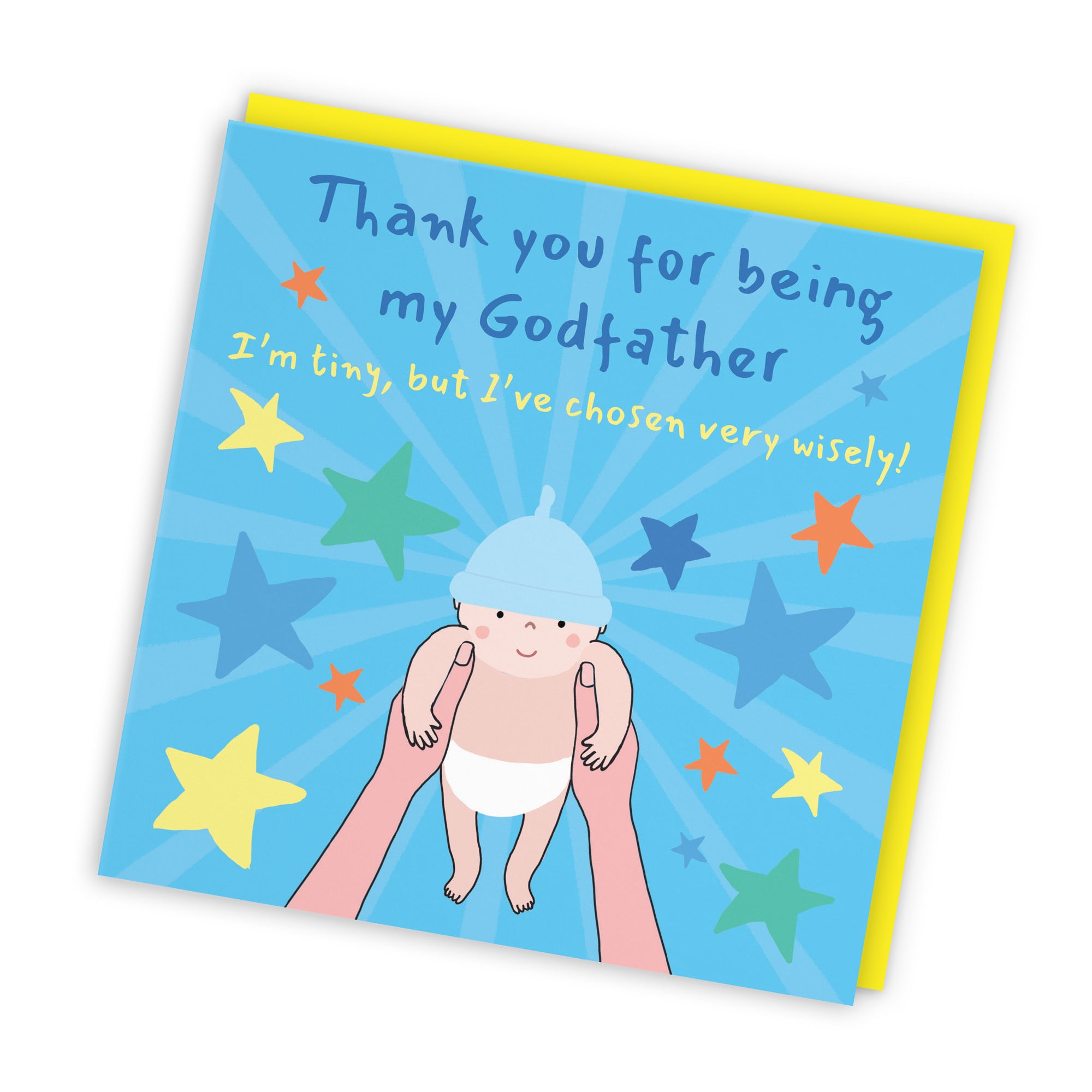 Thank You For Being My Godfather Christening Card Bundle Of Joy Laugh Out Loud - Default Title (GK00533)