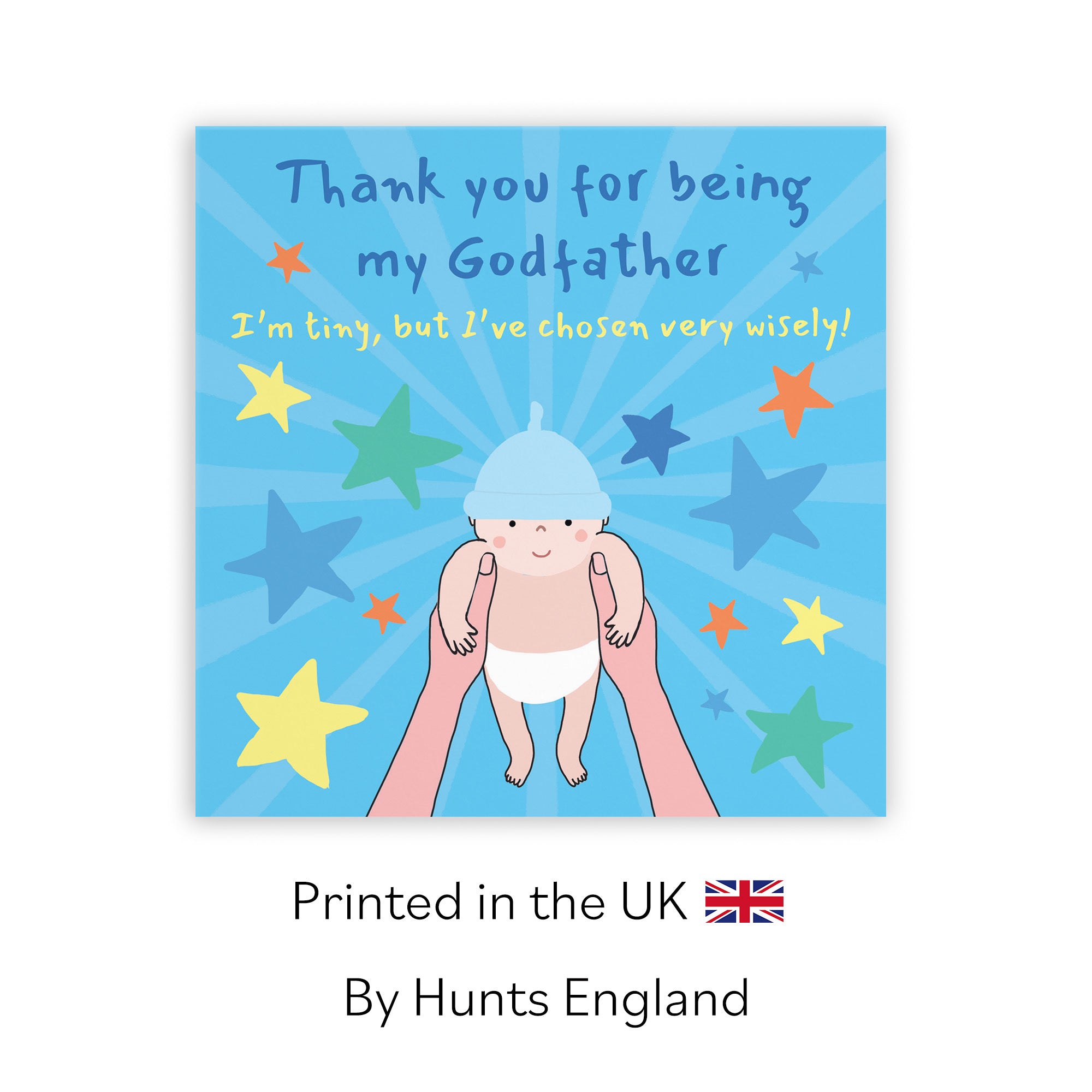 Thank You For Being My Godfather Christening Card Bundle Of Joy Laugh Out Loud - Default Title (GK00533)