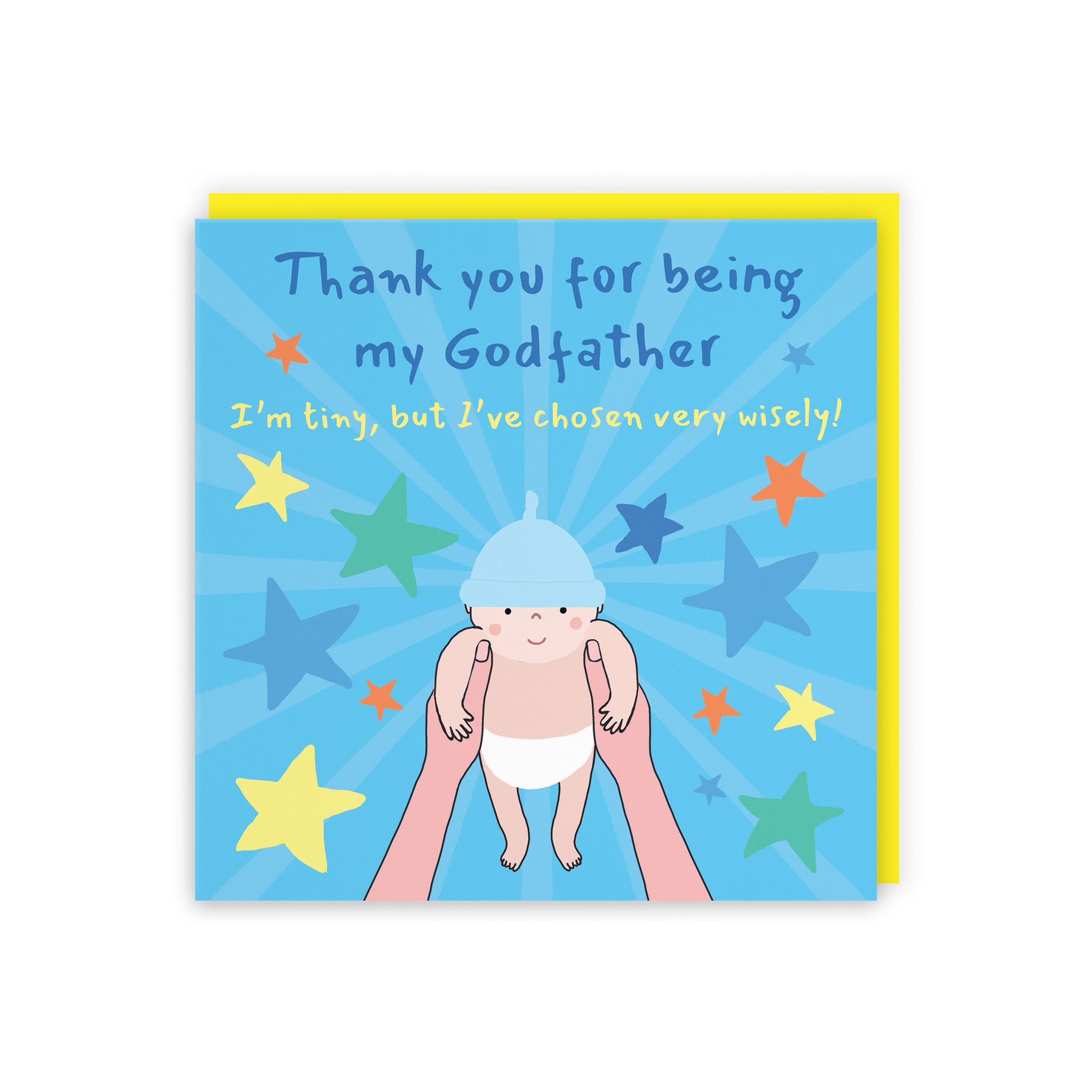 Thank You For Being My Godfather Christening Card Bundle Of Joy Laugh Out Loud - Default Title (GK00533)