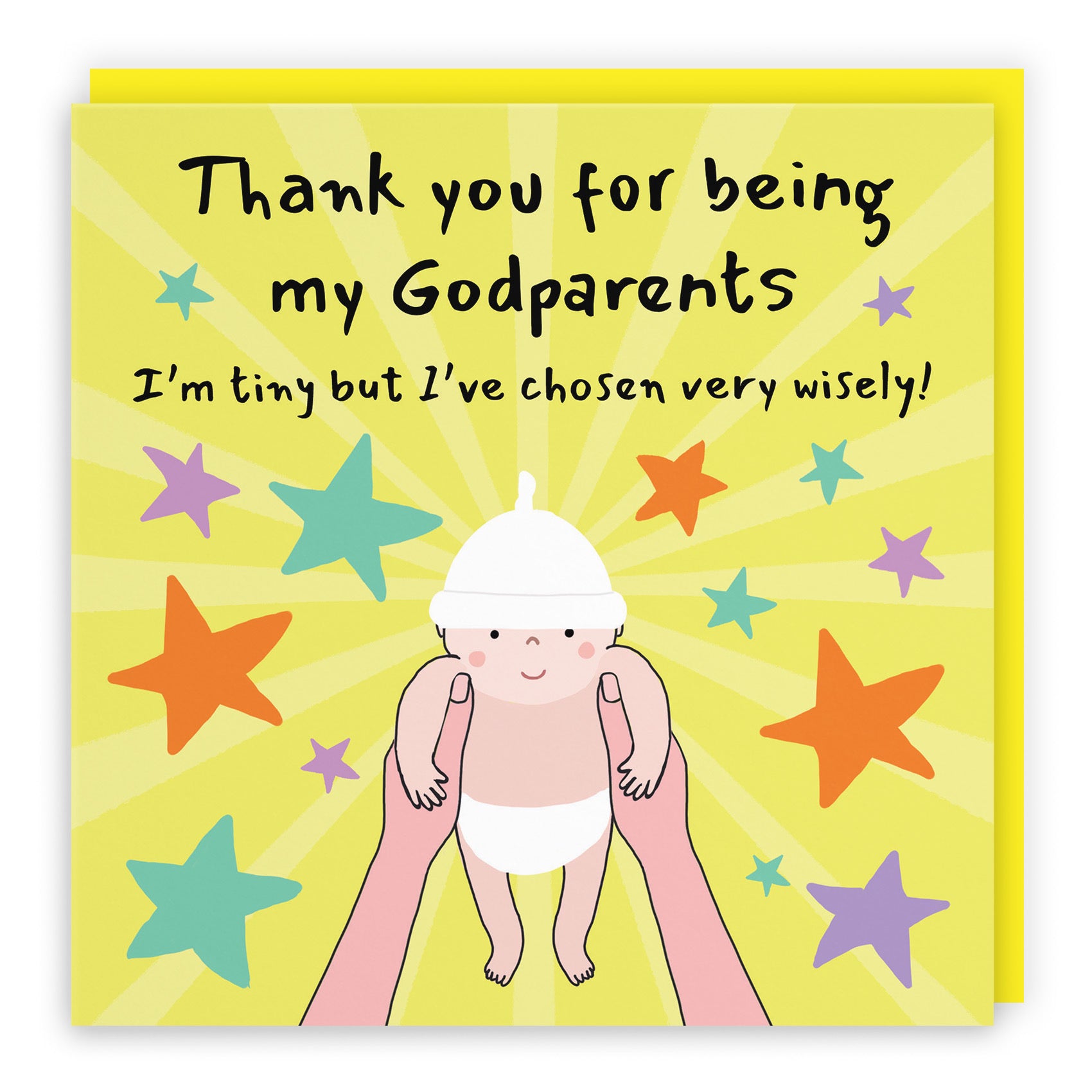 Thank You For Being My Godparents Christening Card Bundle Of Joy Laugh Out Loud - Default Title (GK00535)