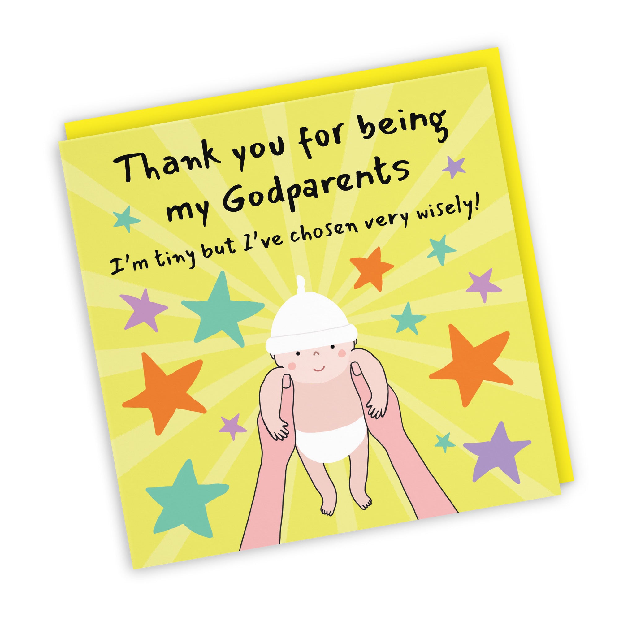 Thank You For Being My Godparents Christening Card Bundle Of Joy Laugh Out Loud - Default Title (GK00535)