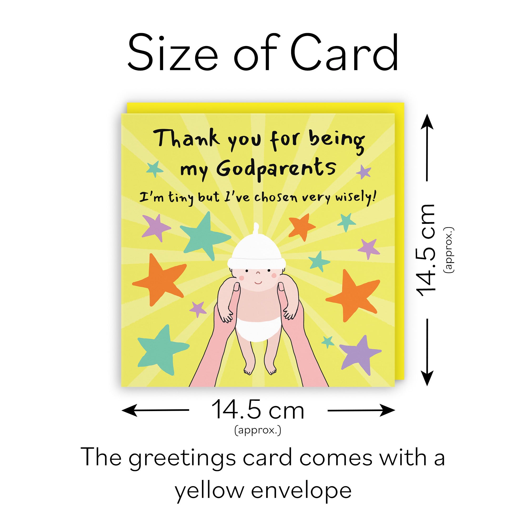 Thank You For Being My Godparents Christening Card Bundle Of Joy Laugh Out Loud - Default Title (GK00535)