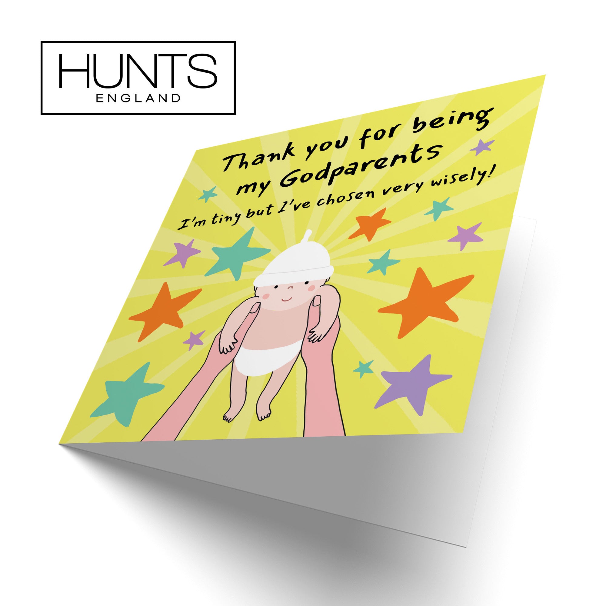 Thank You For Being My Godparents Christening Card Bundle Of Joy Laugh Out Loud - Default Title (GK00535)