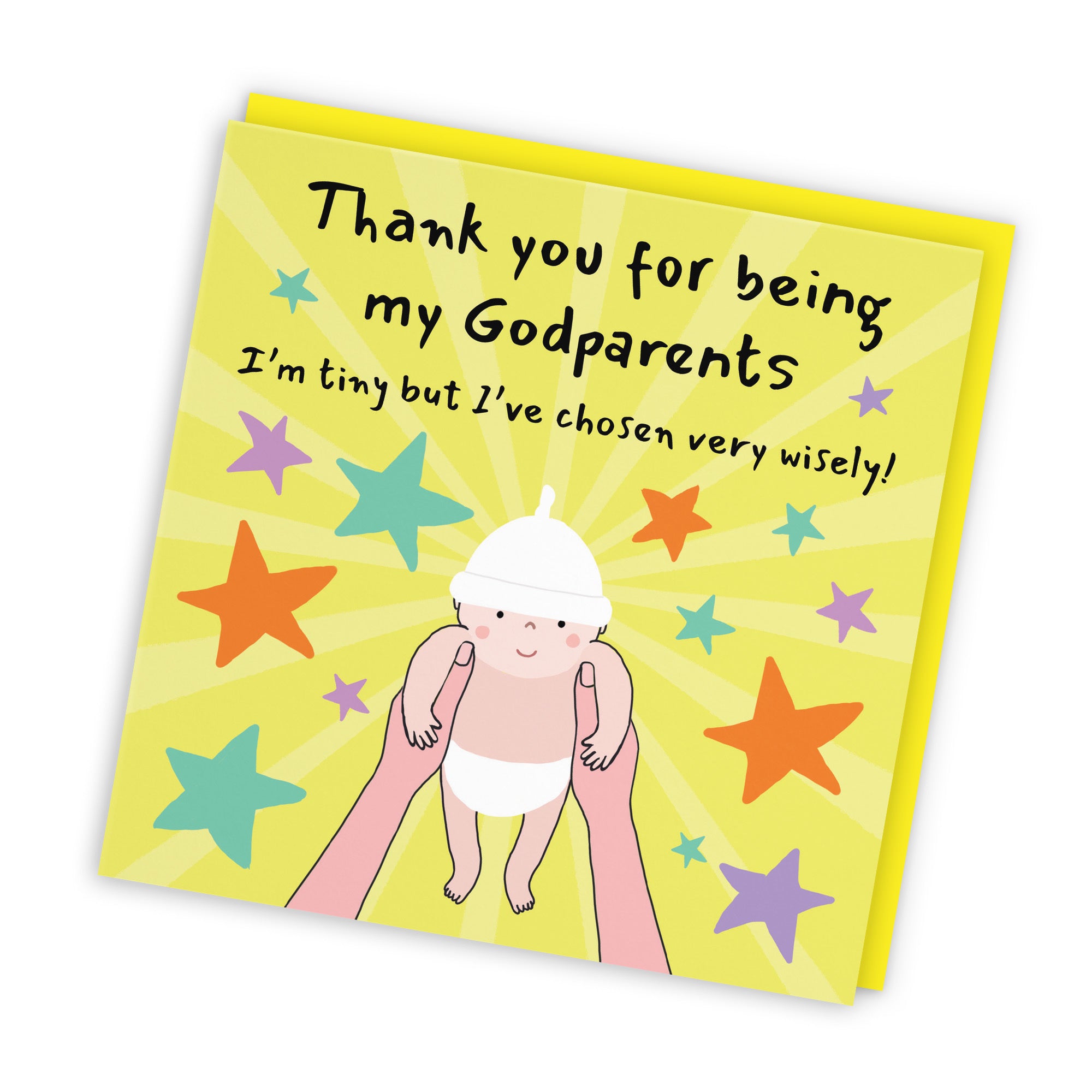 Thank You For Being My Godparents Christening Card Bundle Of Joy Laugh Out Loud - Default Title (GK00535)