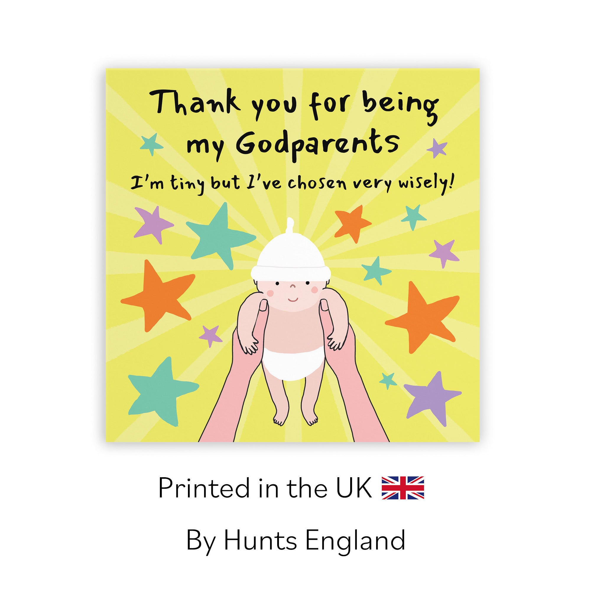 Thank You For Being My Godparents Christening Card Bundle Of Joy Laugh Out Loud - Default Title (GK00535)