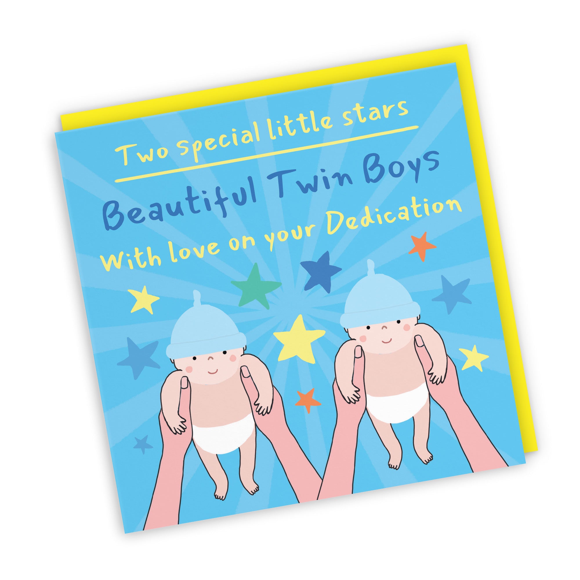Twin Boys Dedication Card Bundle Of Joy Laugh Out Loud - Default Title (GK00547)