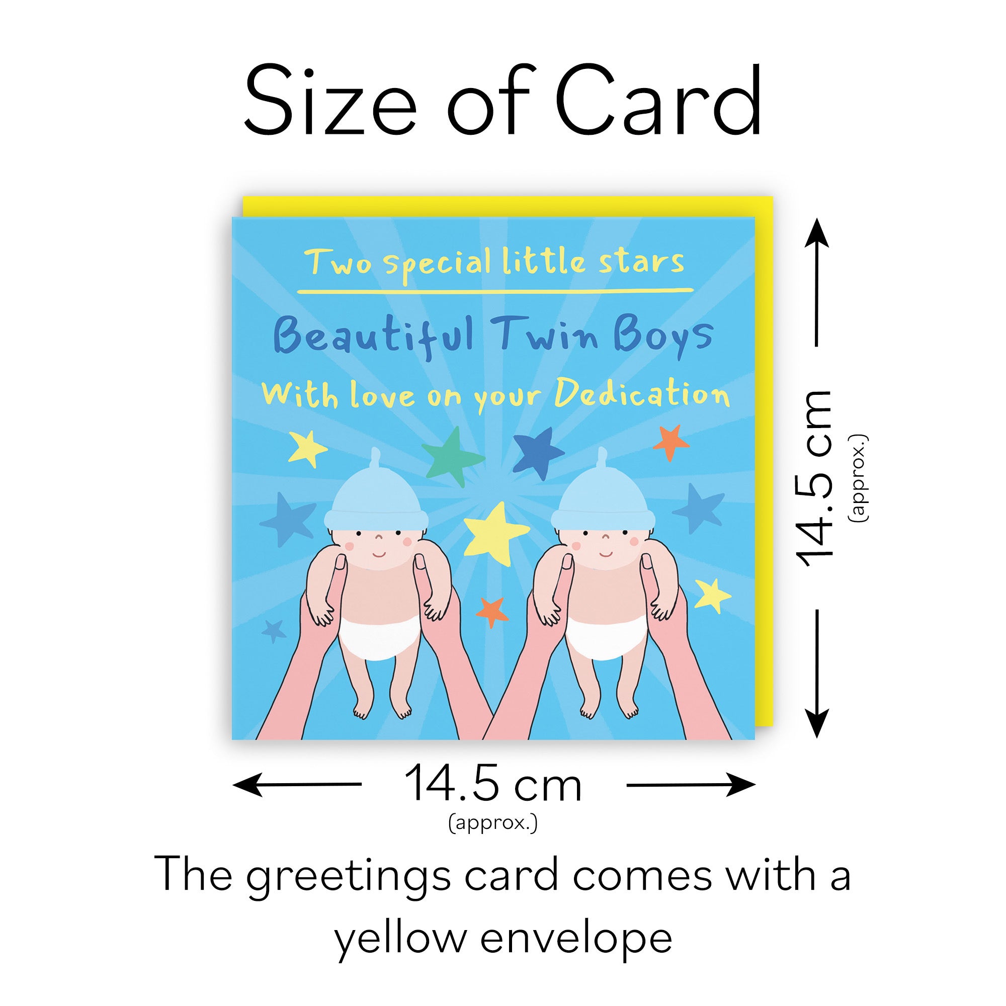 Twin Boys Dedication Card Bundle Of Joy Laugh Out Loud - Default Title (GK00547)
