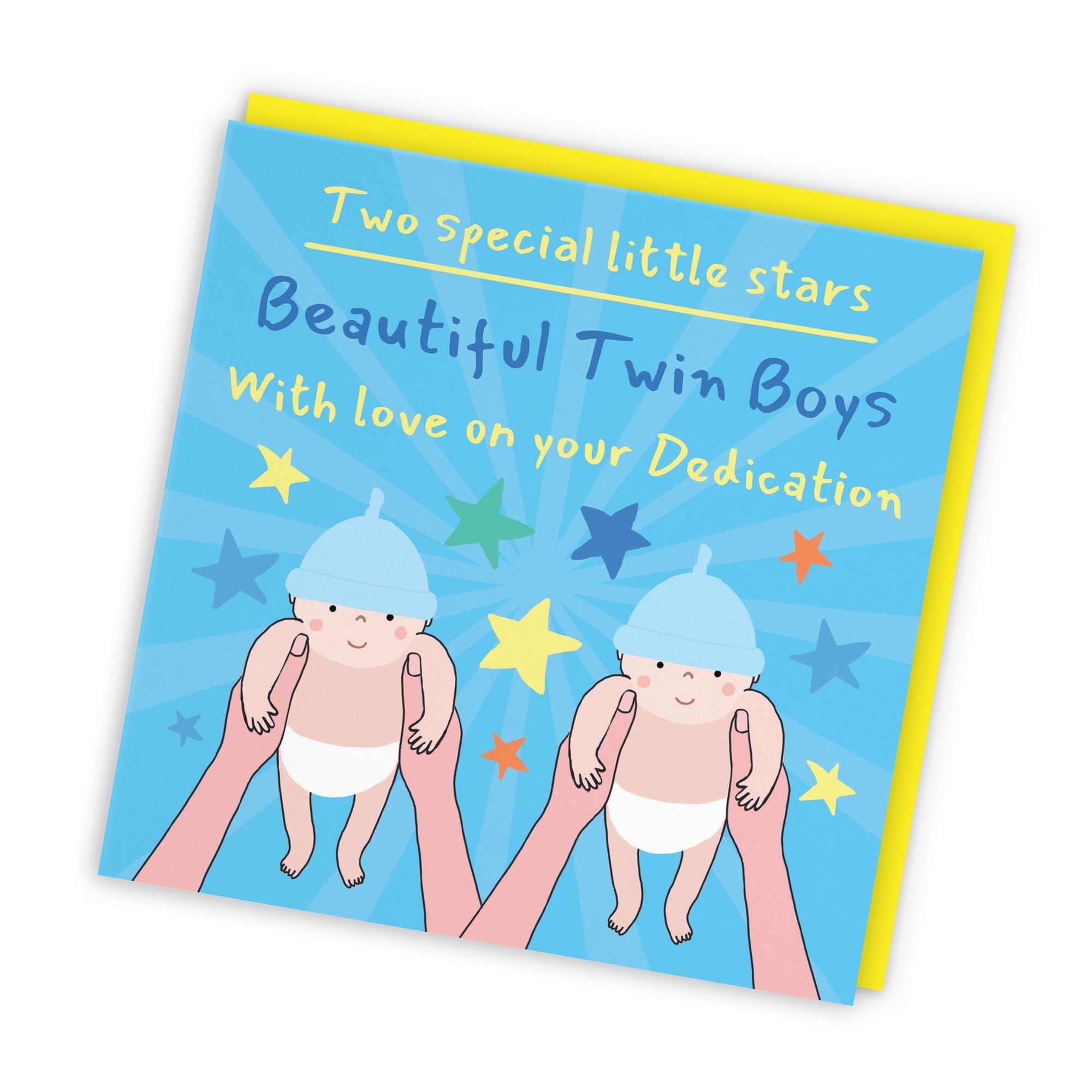 Twin Boys Dedication Card Bundle Of Joy Laugh Out Loud - Default Title (GK00547)