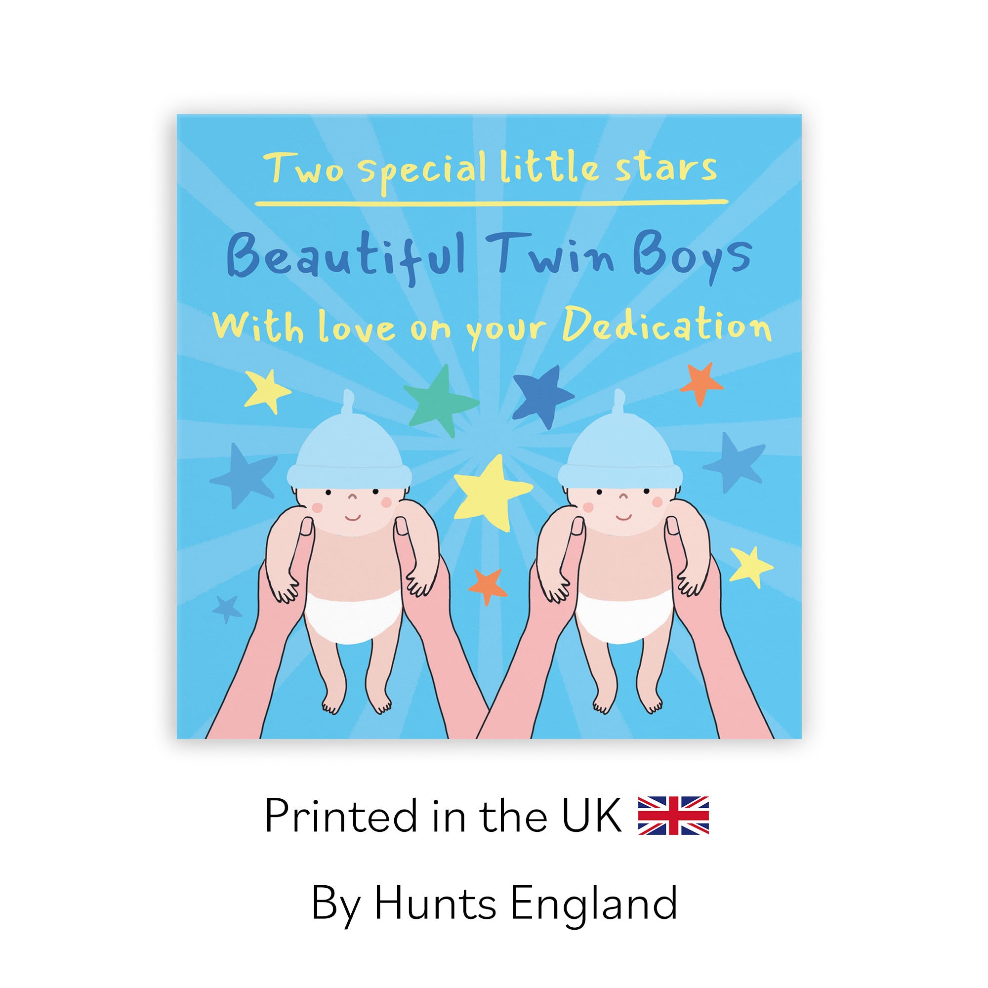 Twin Boys Dedication Card Bundle Of Joy Laugh Out Loud - Default Title (GK00547)