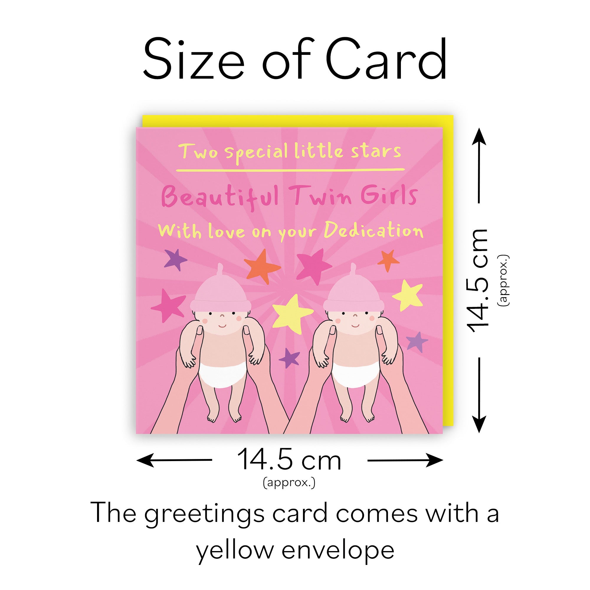 Twin Girls Dedication Card Bundle Of Joy Laugh Out Loud - Default Title (GK00548)