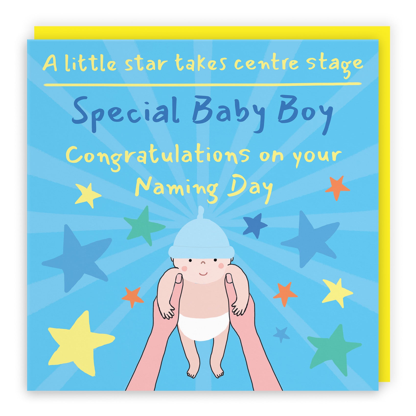 Baby Boy Naming Day Card Bundle Of Joy Laugh Out Loud - Default Title (GK00553)