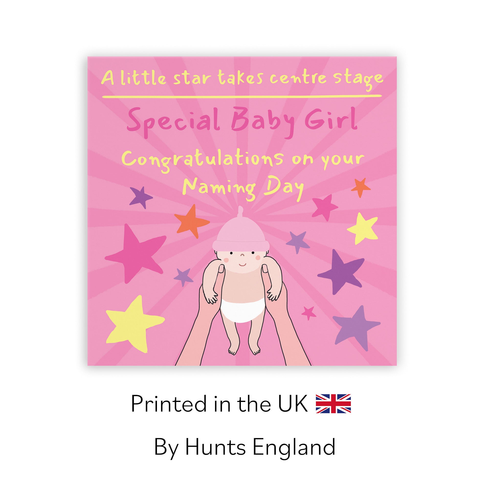 Baby Girl Naming Day Card Bundle Of Joy Laugh Out Loud - Default Title (GK00554)