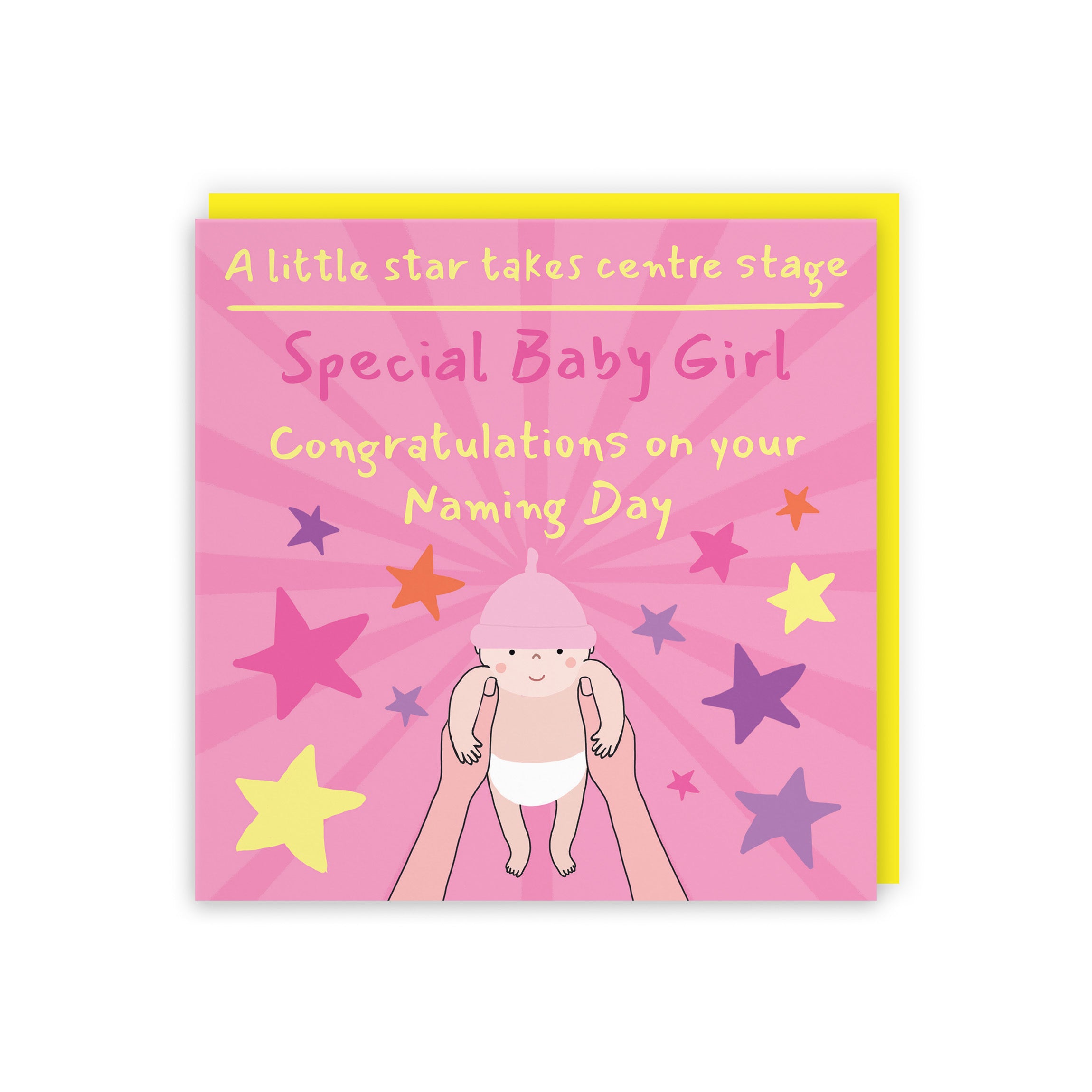 Baby Girl Naming Day Card Bundle Of Joy Laugh Out Loud - Default Title (GK00554)