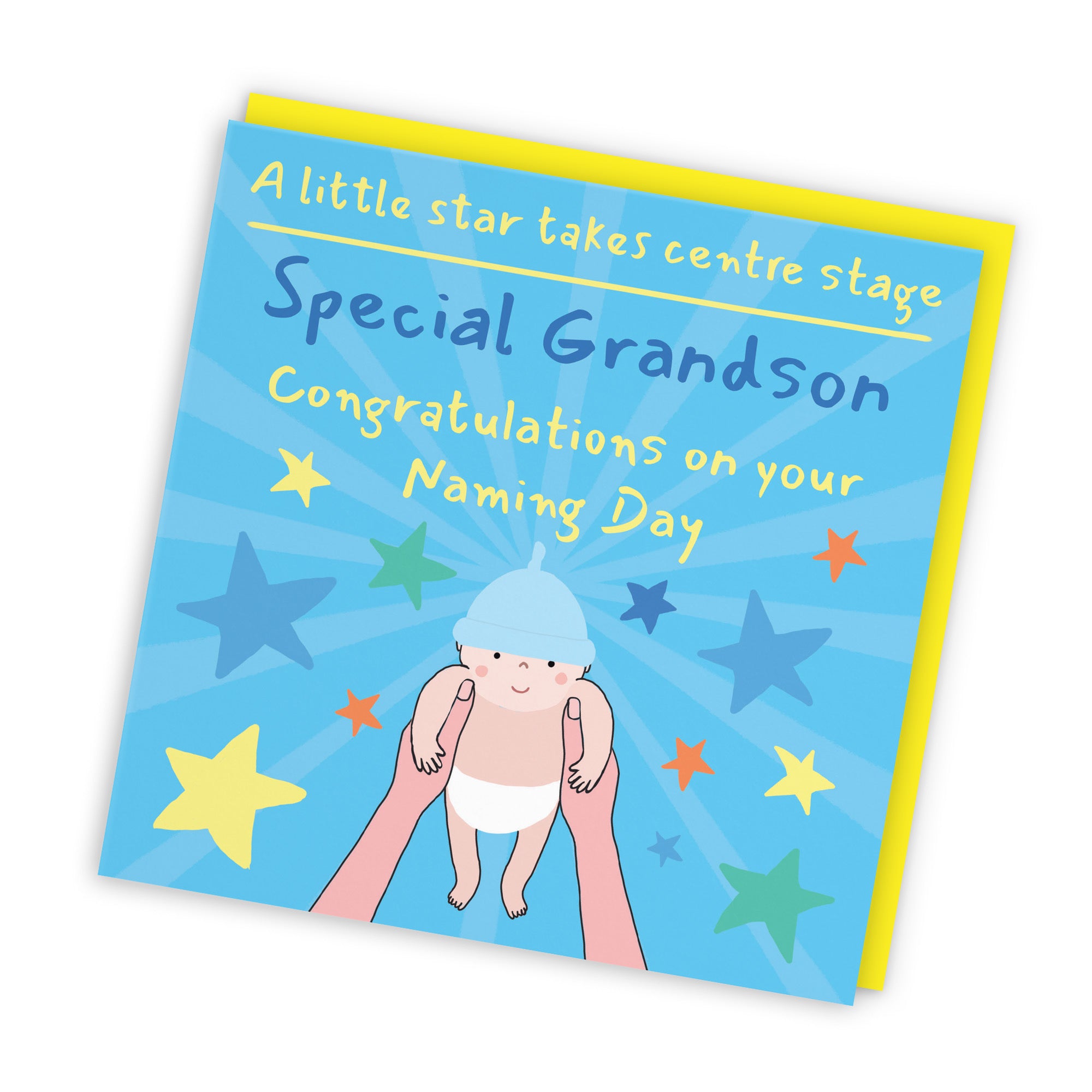 Grandson Naming Day Card Bundle Of Joy Laugh Out Loud - Default Title (GK00558)