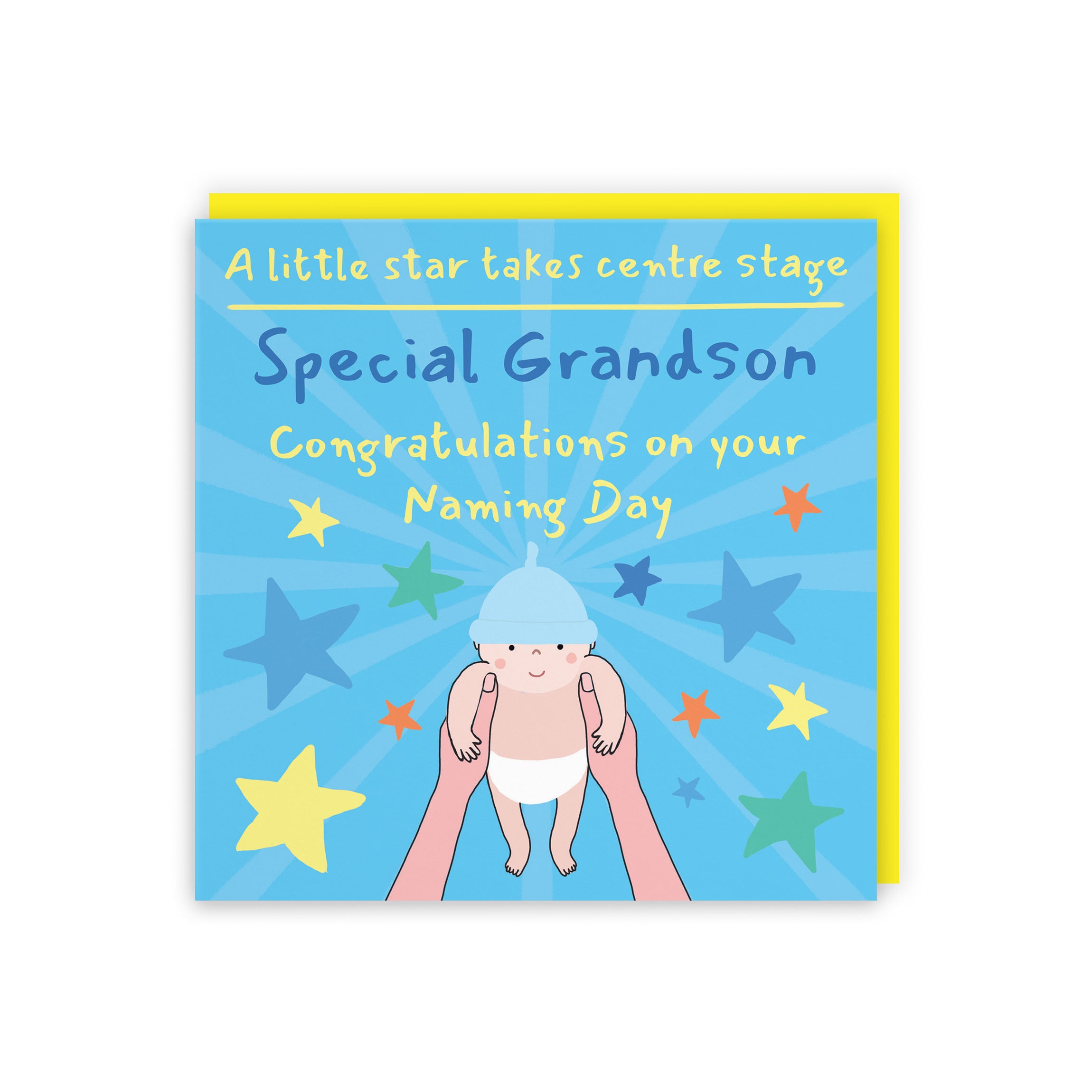 Grandson Naming Day Card Bundle Of Joy Laugh Out Loud - Default Title (GK00558)