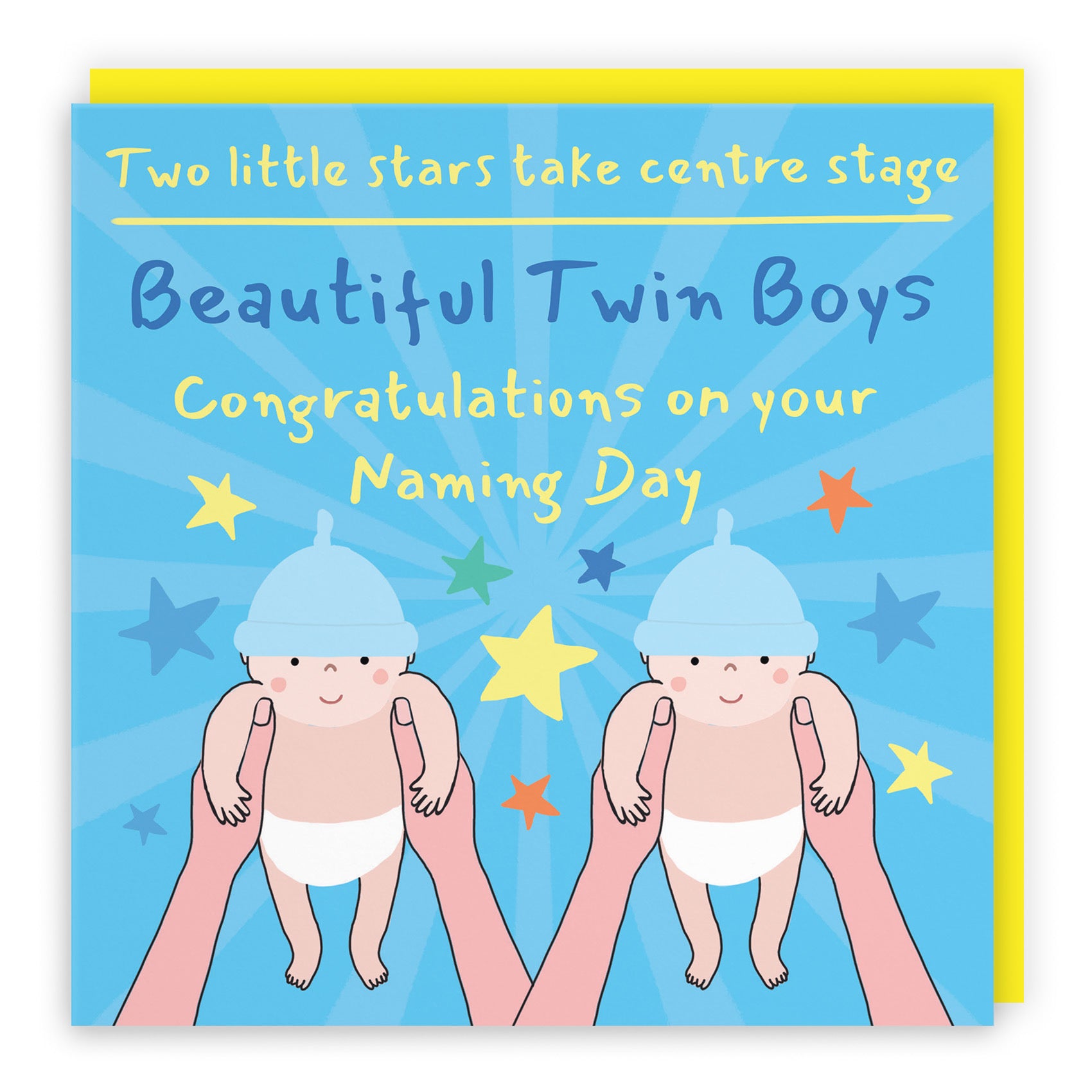 Twin Boys Naming Day Card Bundle Of Joy Laugh Out Loud - Default Title (GK00568)