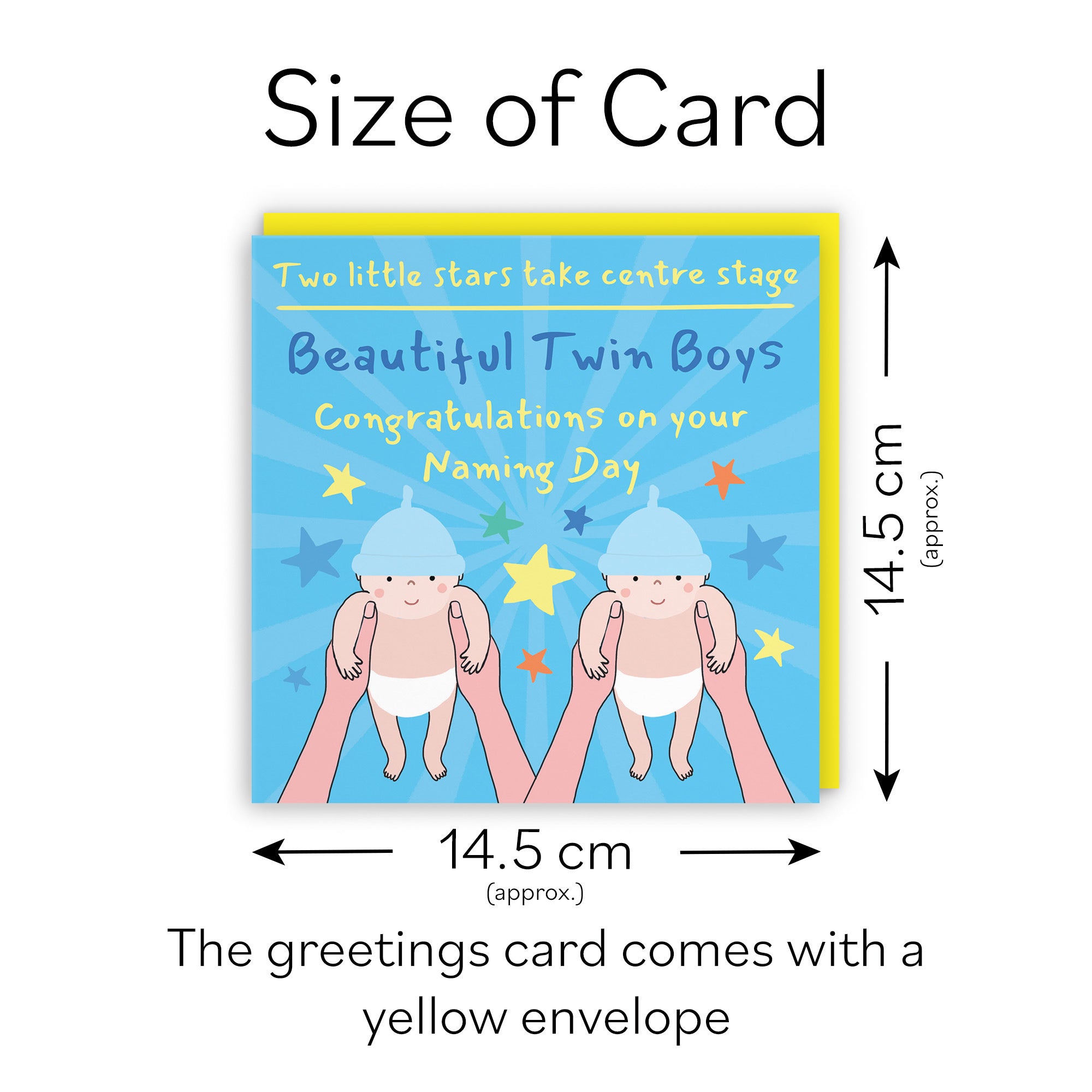 Twin Boys Naming Day Card Bundle Of Joy Laugh Out Loud - Default Title (GK00568)