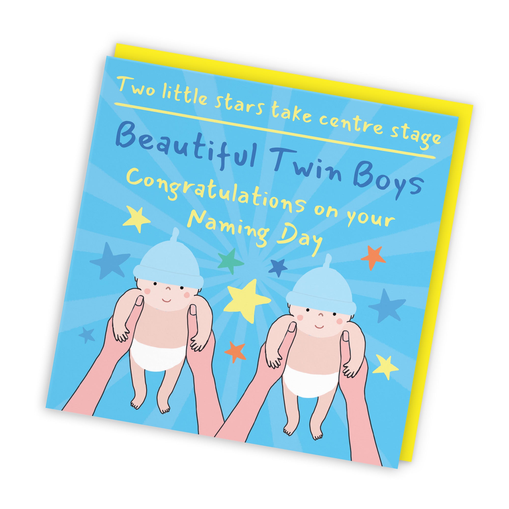 Twin Boys Naming Day Card Bundle Of Joy Laugh Out Loud - Default Title (GK00568)