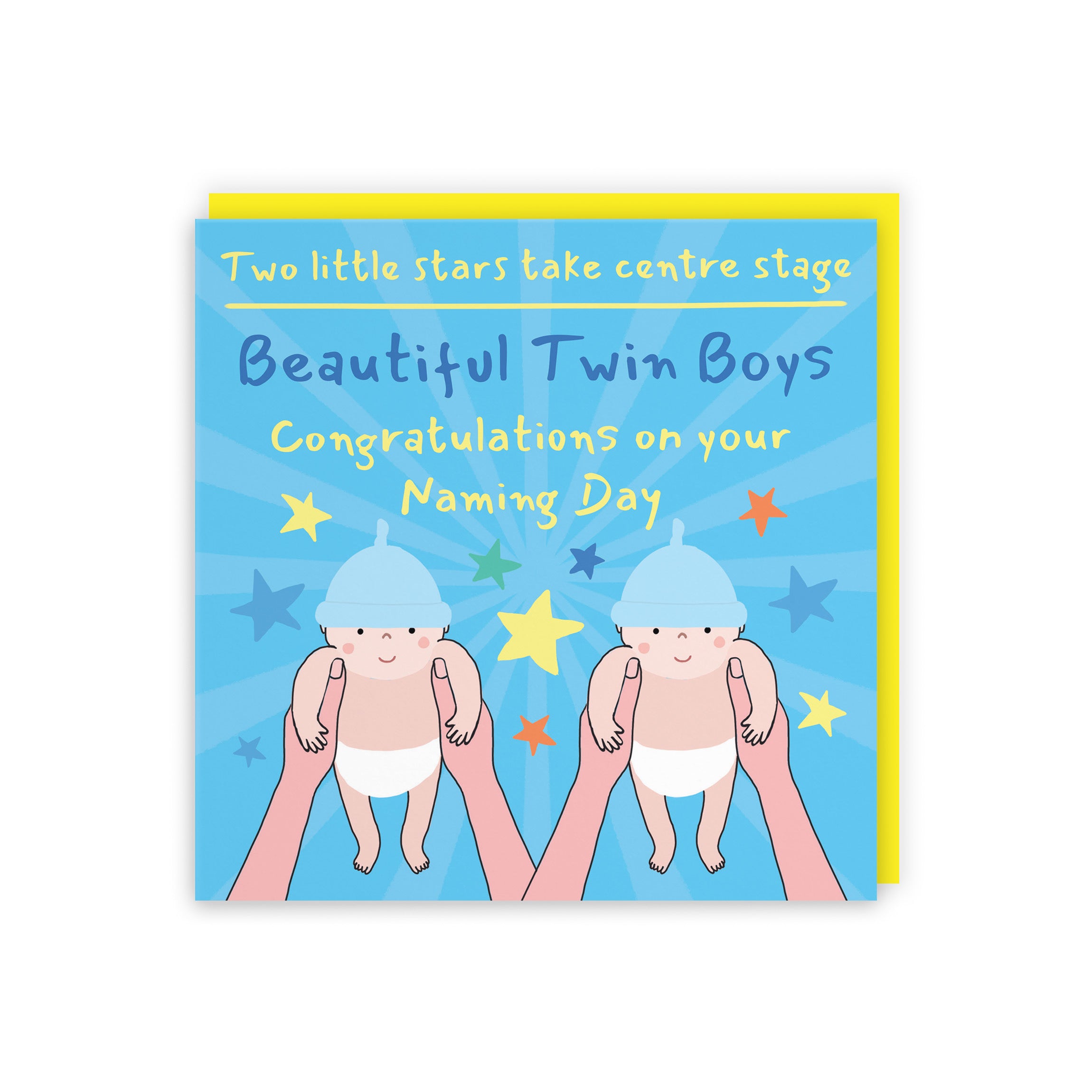 Twin Boys Naming Day Card Bundle Of Joy Laugh Out Loud - Default Title (GK00568)