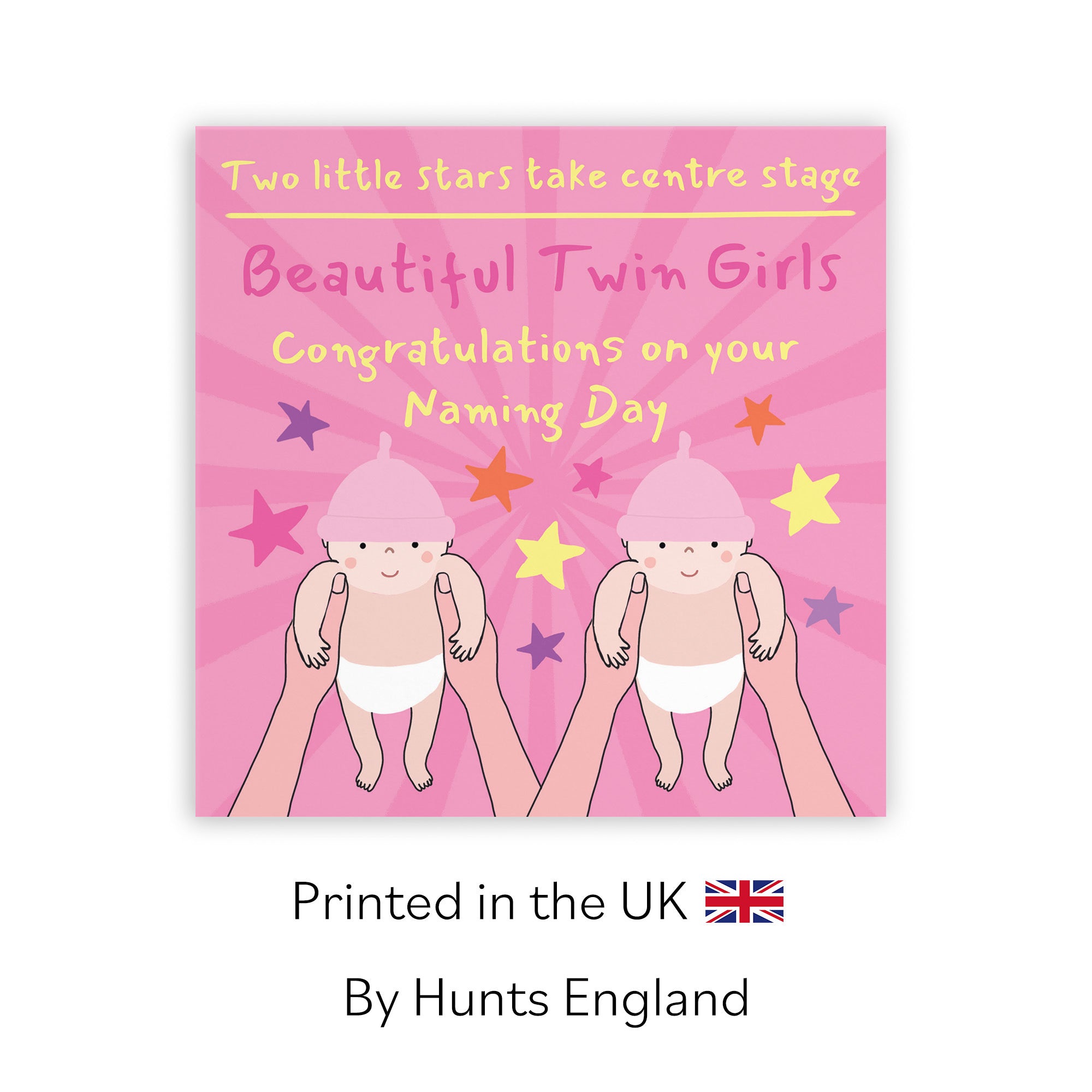 Twin Girls Naming Day Card Bundle Of Joy Laugh Out Loud - Default Title (GK00569)