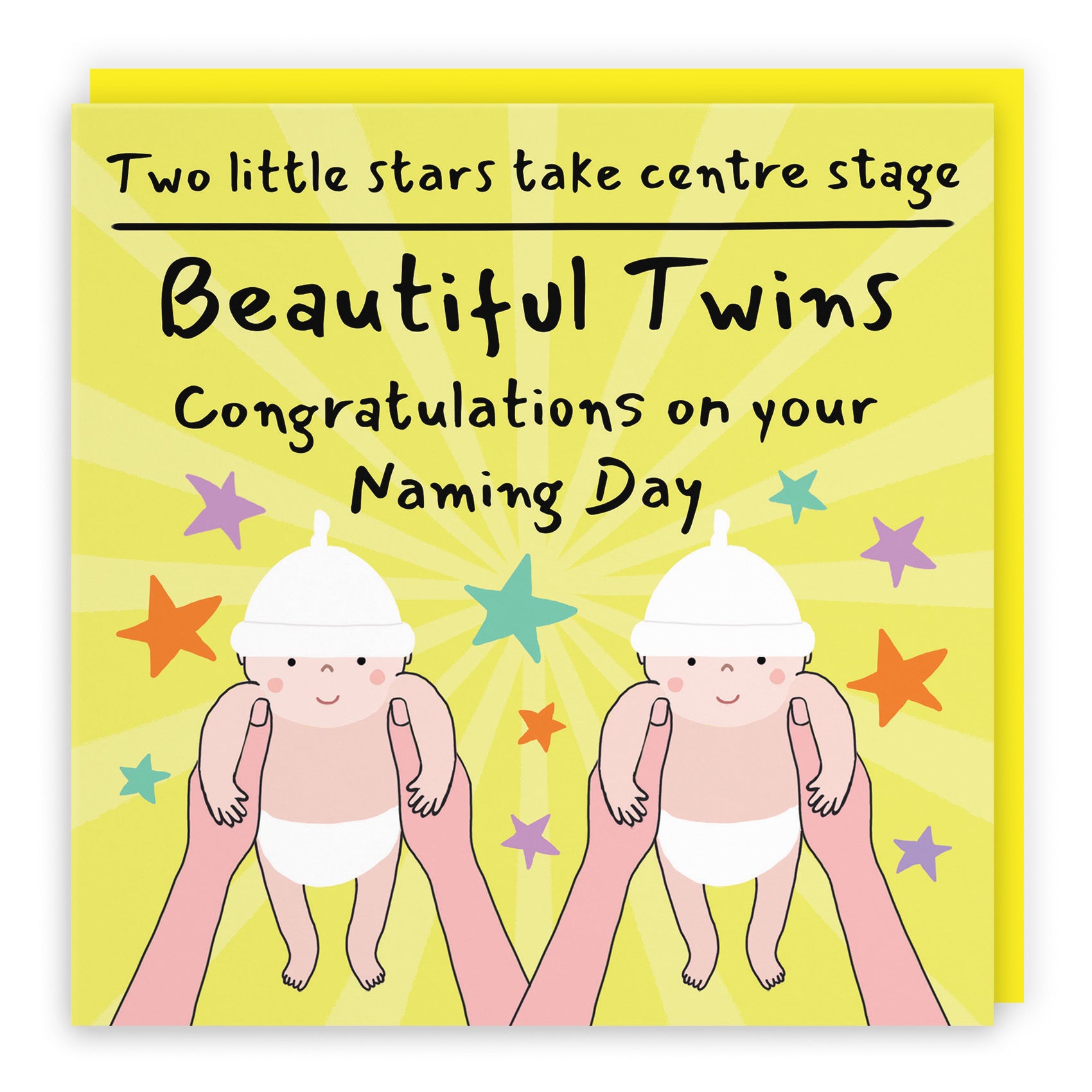 Twins Naming Day Card Bundle Of Joy Laugh Out Loud - Default Title (GK00570)