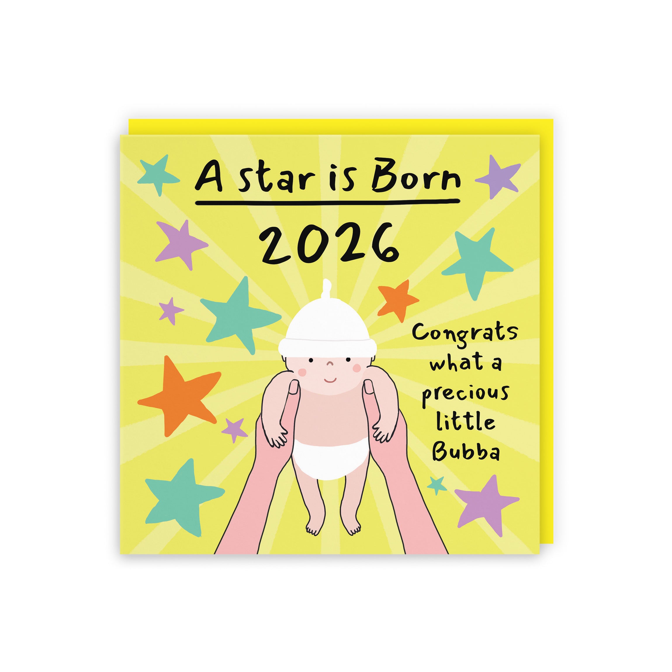 2026 New Baby Congratulations Card Bundle Of Joy Laugh Out Loud - Default Title (GK00577)