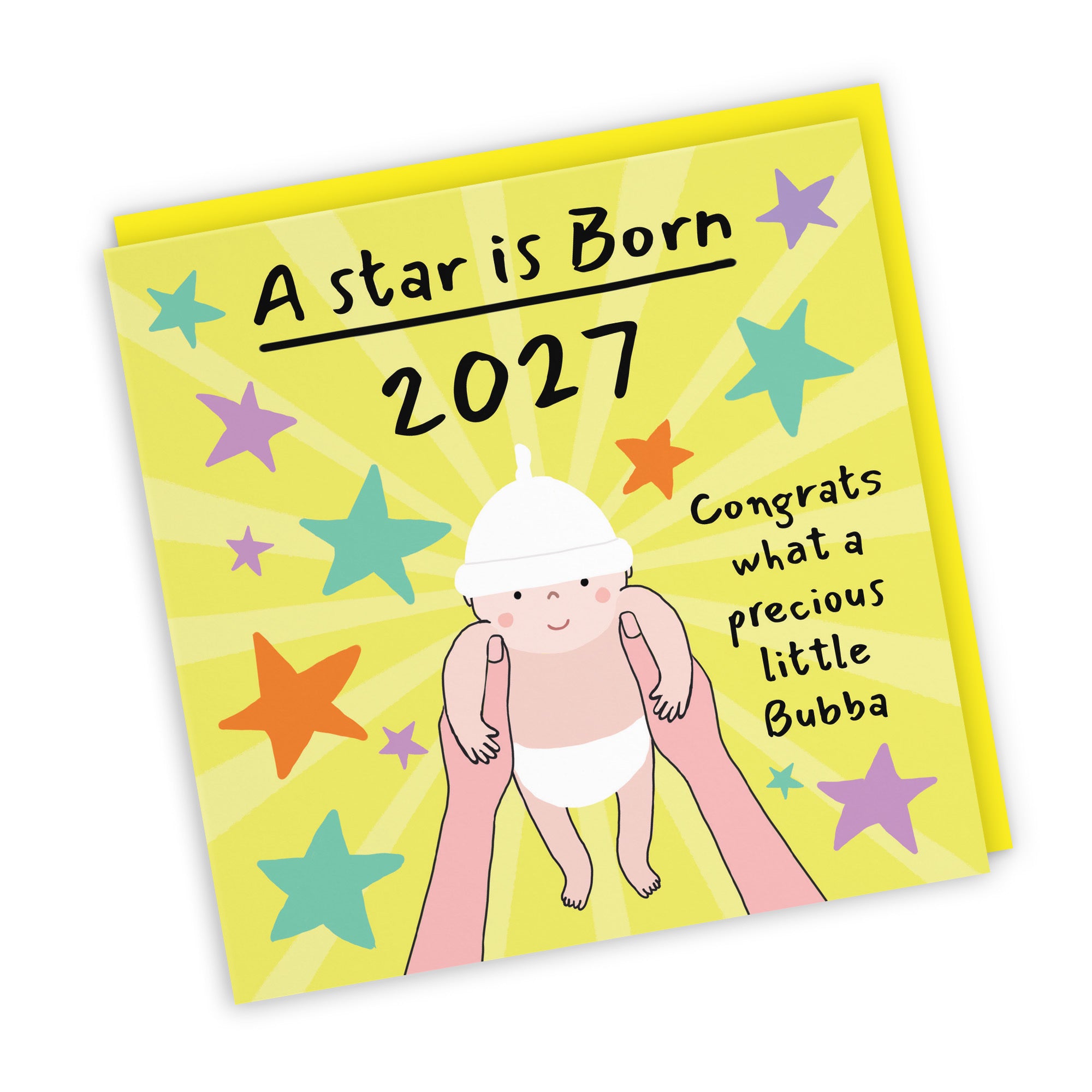 2027 New Baby Congratulations Card Bundle Of Joy Laugh Out Loud - Default Title (GK00580)