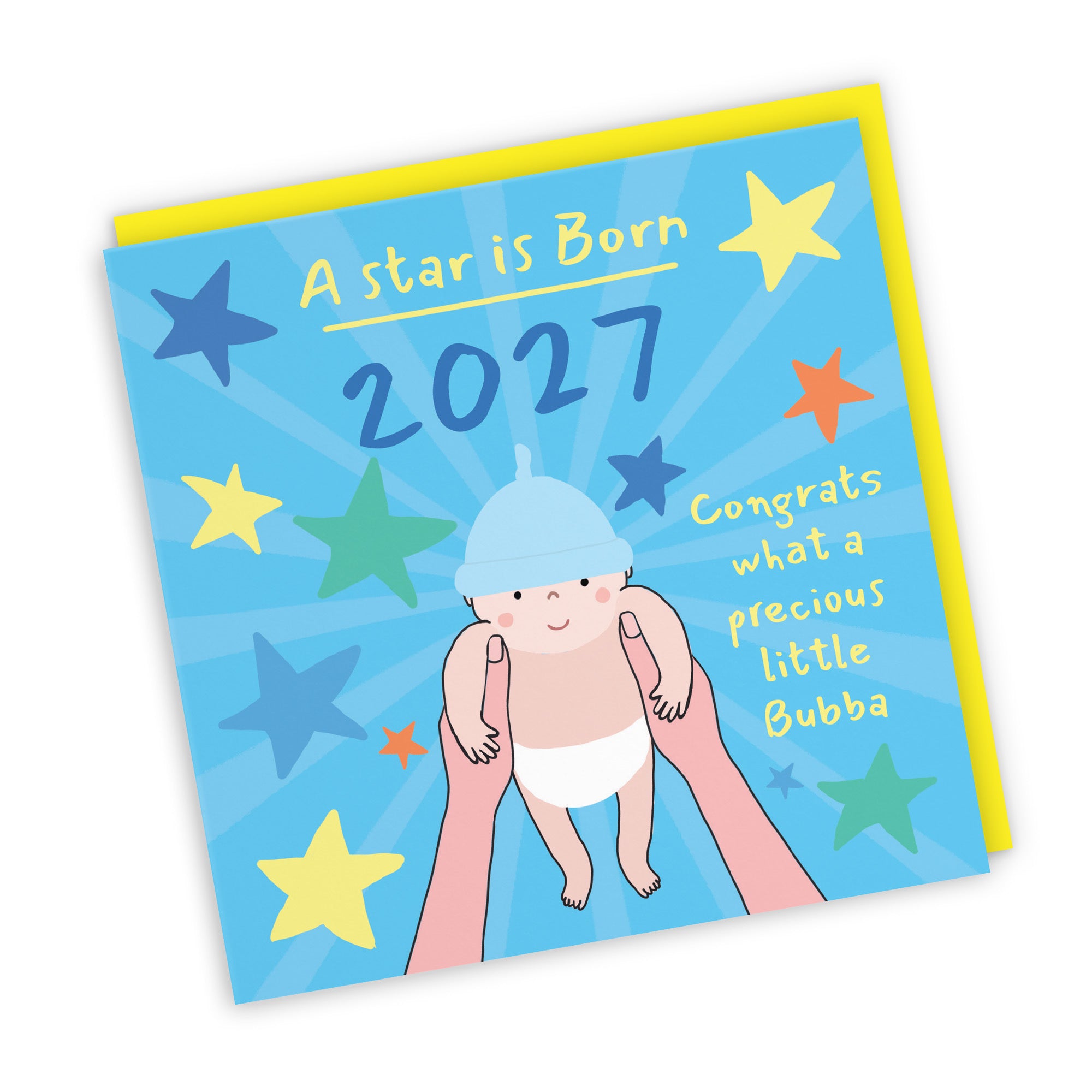 2027 New Baby Boy Congratulations Card Bundle Of Joy Laugh Out Loud - Default Title (GK00581)