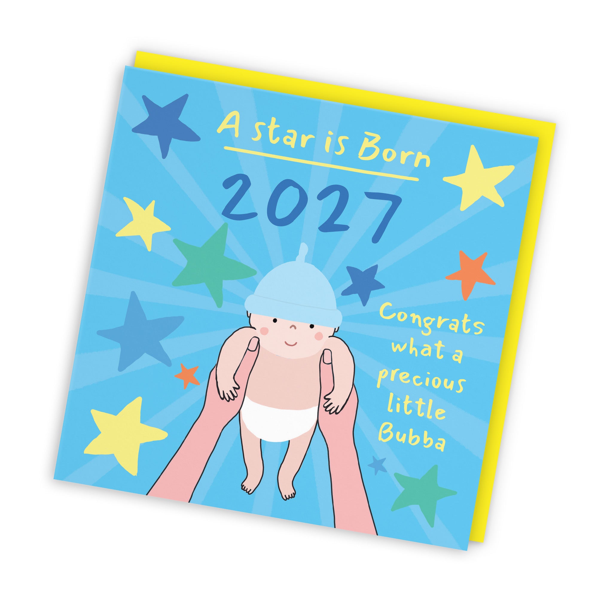 2027 New Baby Boy Congratulations Card Bundle Of Joy Laugh Out Loud - Default Title (GK00581)